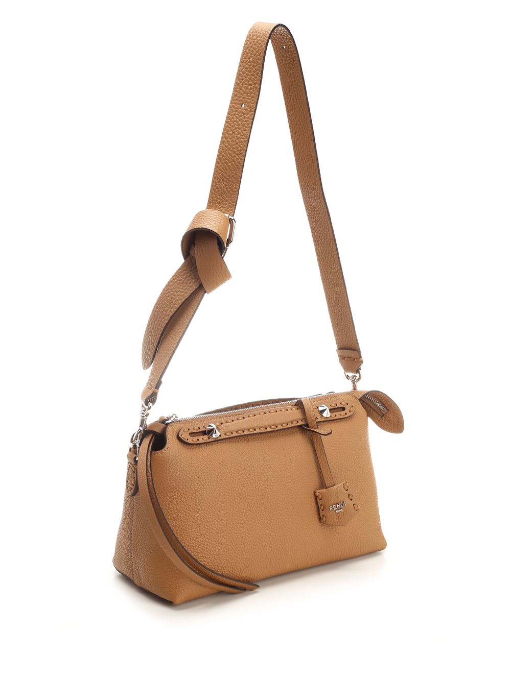 Shop Fendi By The Way Medium Satchel Bag In Beige