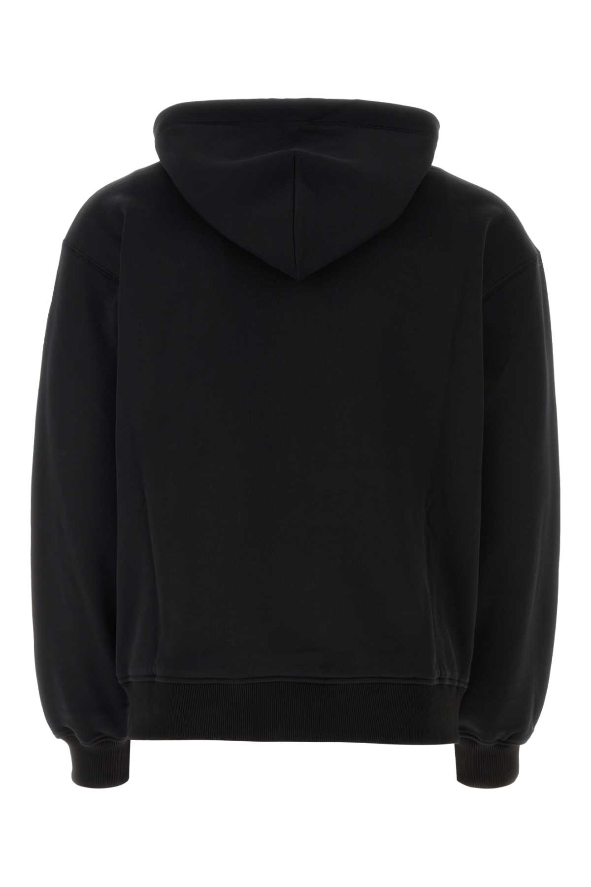 DOLCE & GABBANA BLACK COTTON SWEATSHIRT