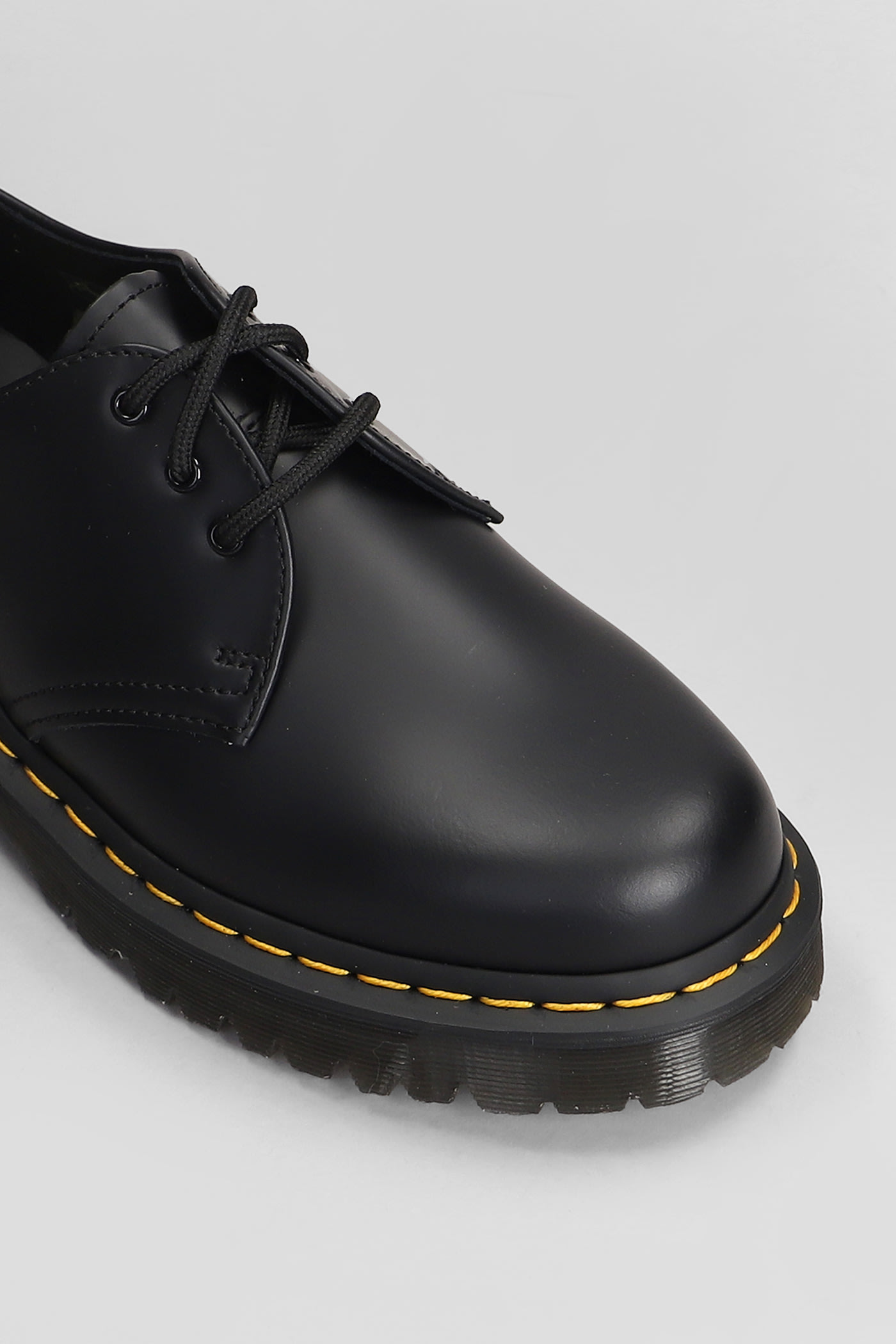 Shop Dr. Martens' 1461 Bex Lace Up Shoes In Black Leather