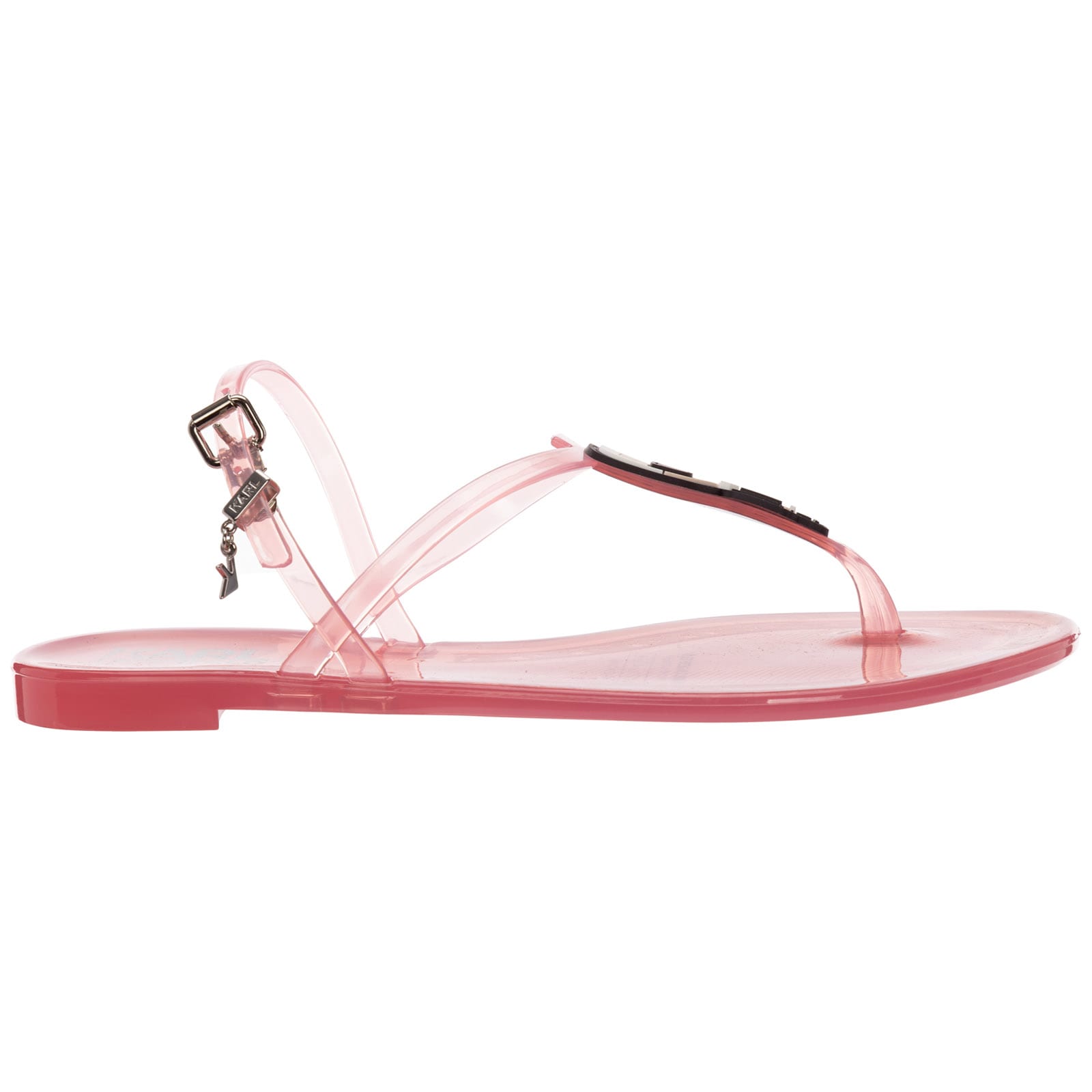 Buy Karl Lagerfeld Jelly T-bar Sandals online, shop Karl Lagerfeld shoes with free shipping