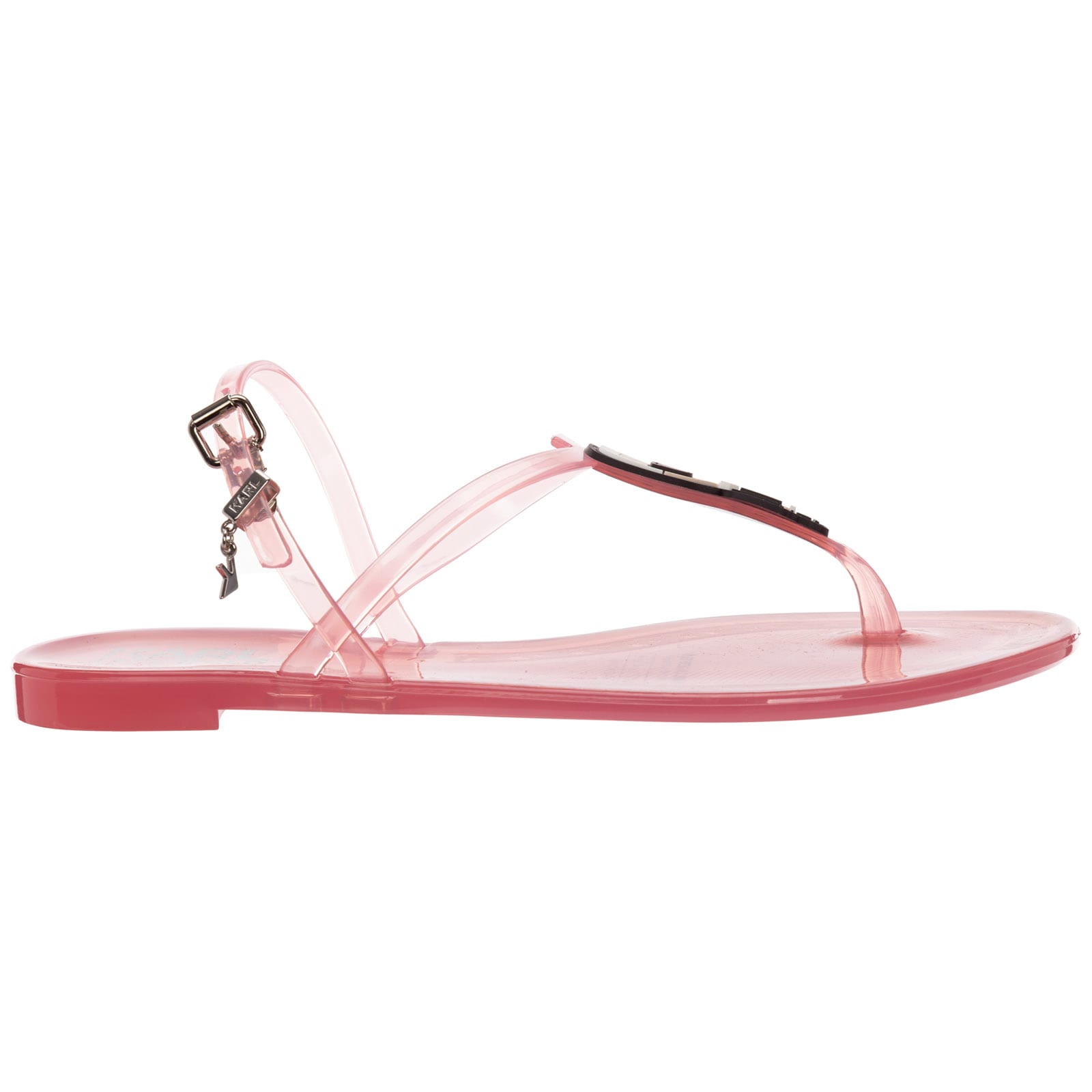 Buy Karl Lagerfeld Jelly T-bar Sandals (price in US$) Online | Shoe Trove