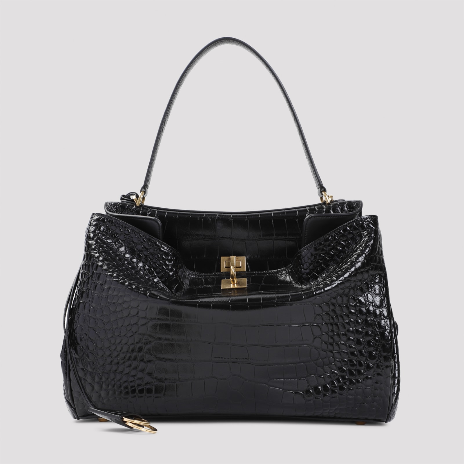 Balenciaga Rodeo Top Handle M Handbag In Black