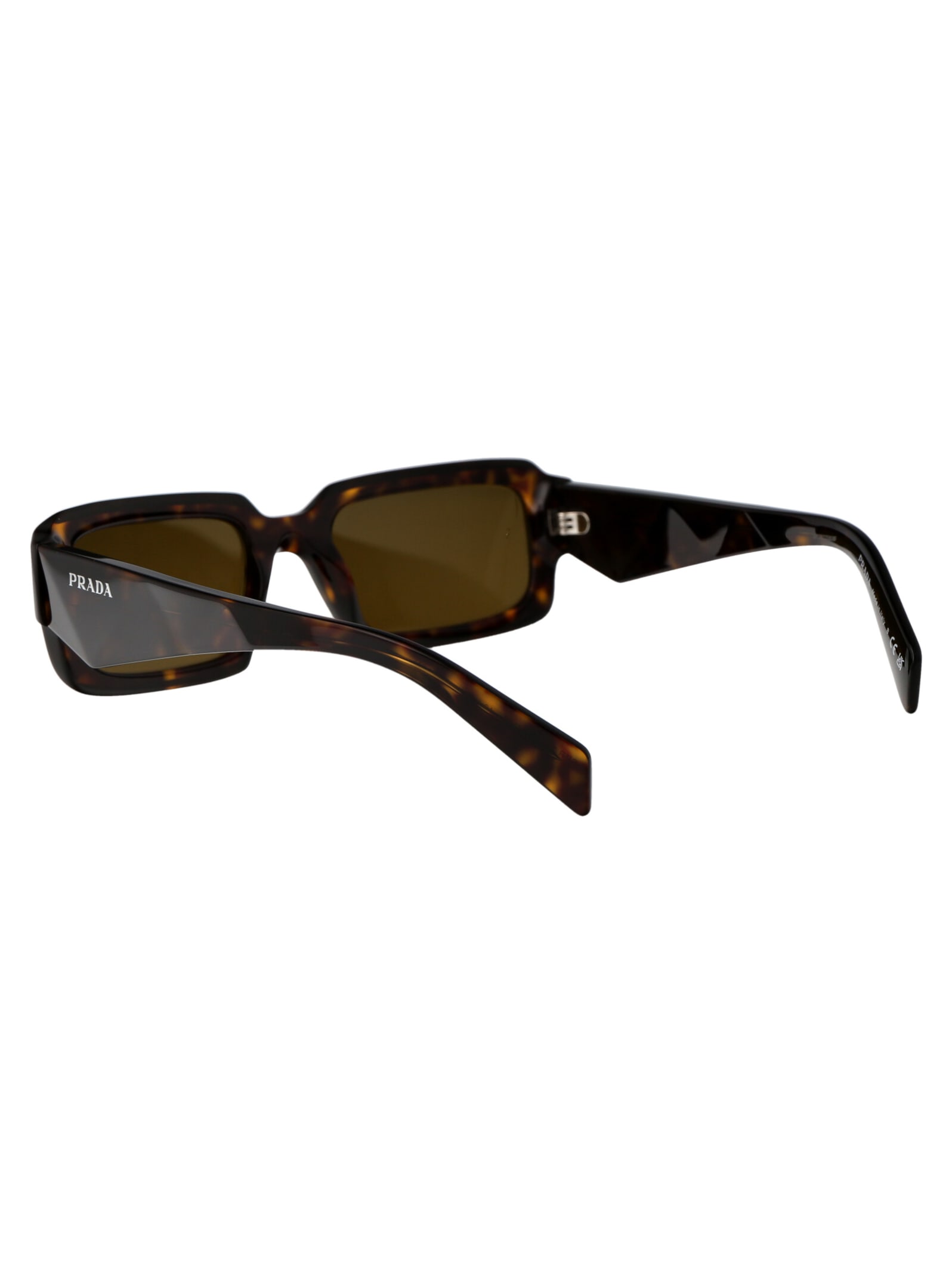 Shop Prada 0pr 27zs Sunglasses In 19j09z Loden/black