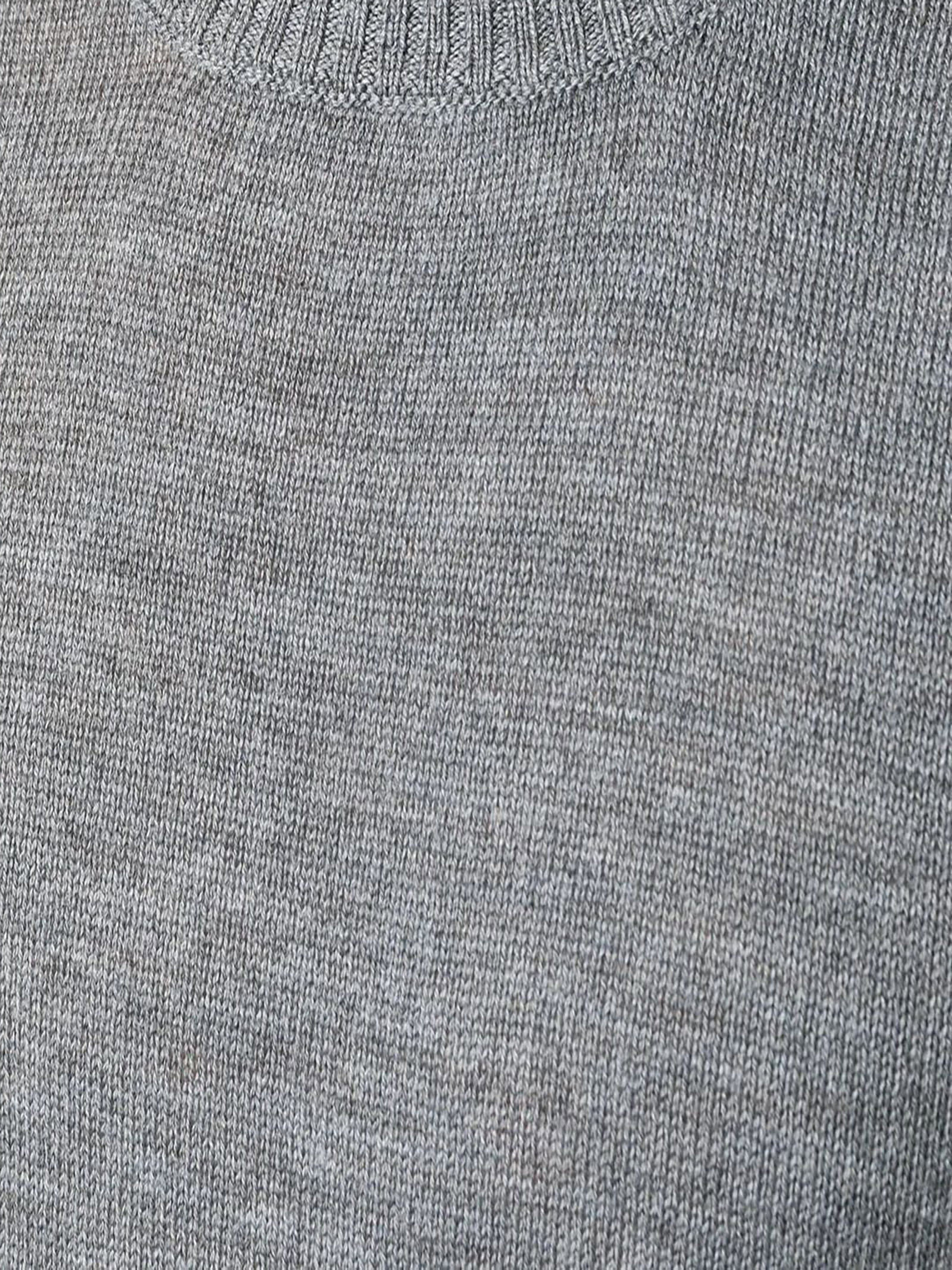 Jil Sander Crew-neck Wool Jumper In Grey