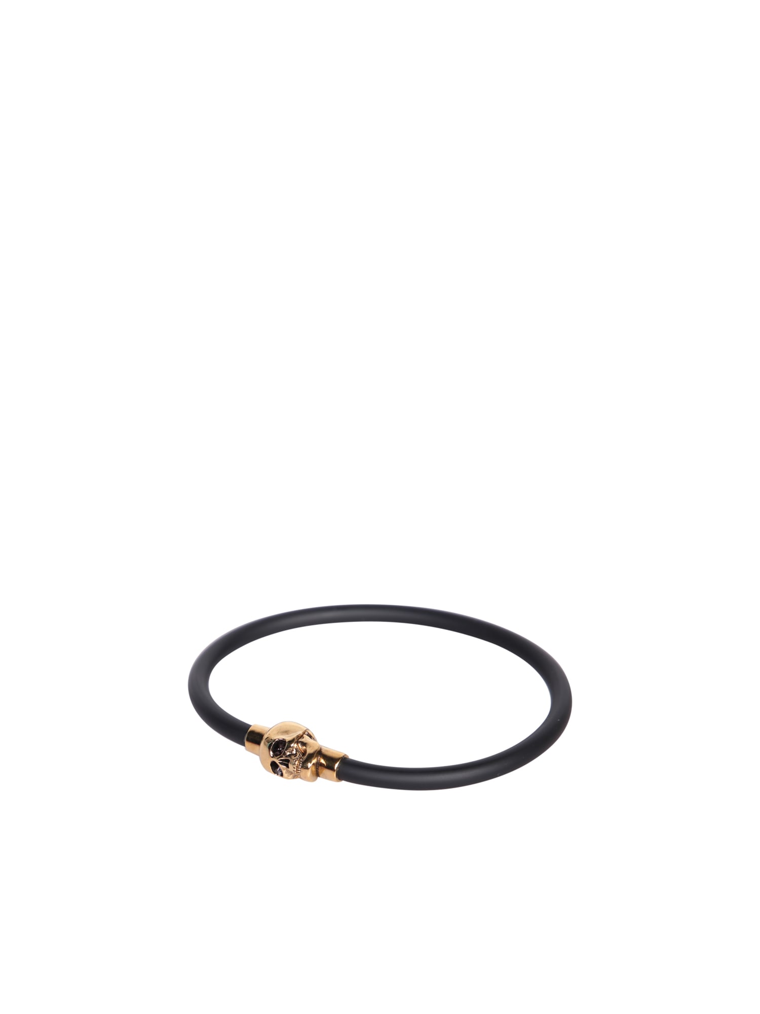 Shop Alexander Mcqueen Skull-charm Bracelet In Beige