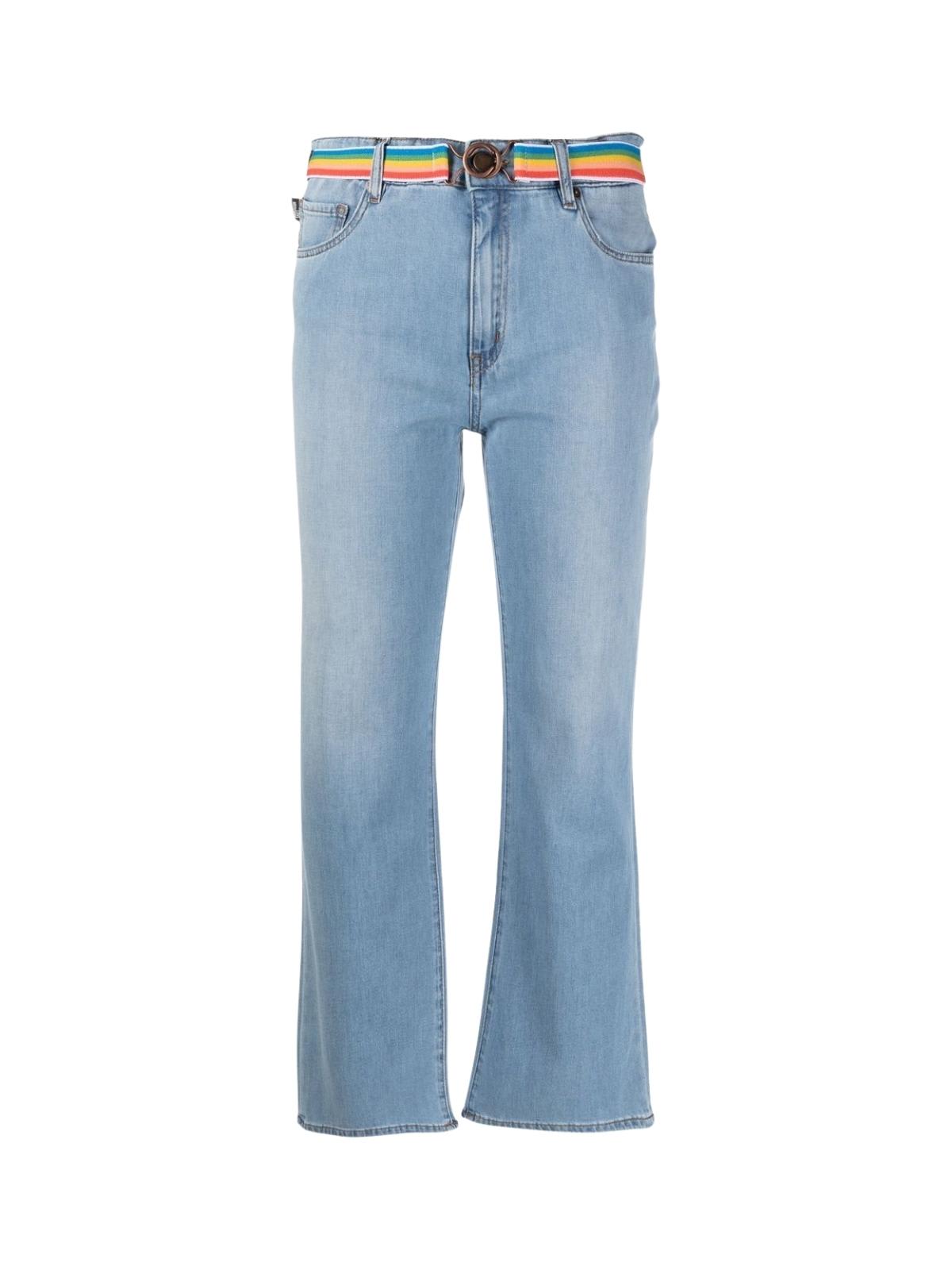 Love Moschino 5 Pockets Trousers With Rainbow Belt