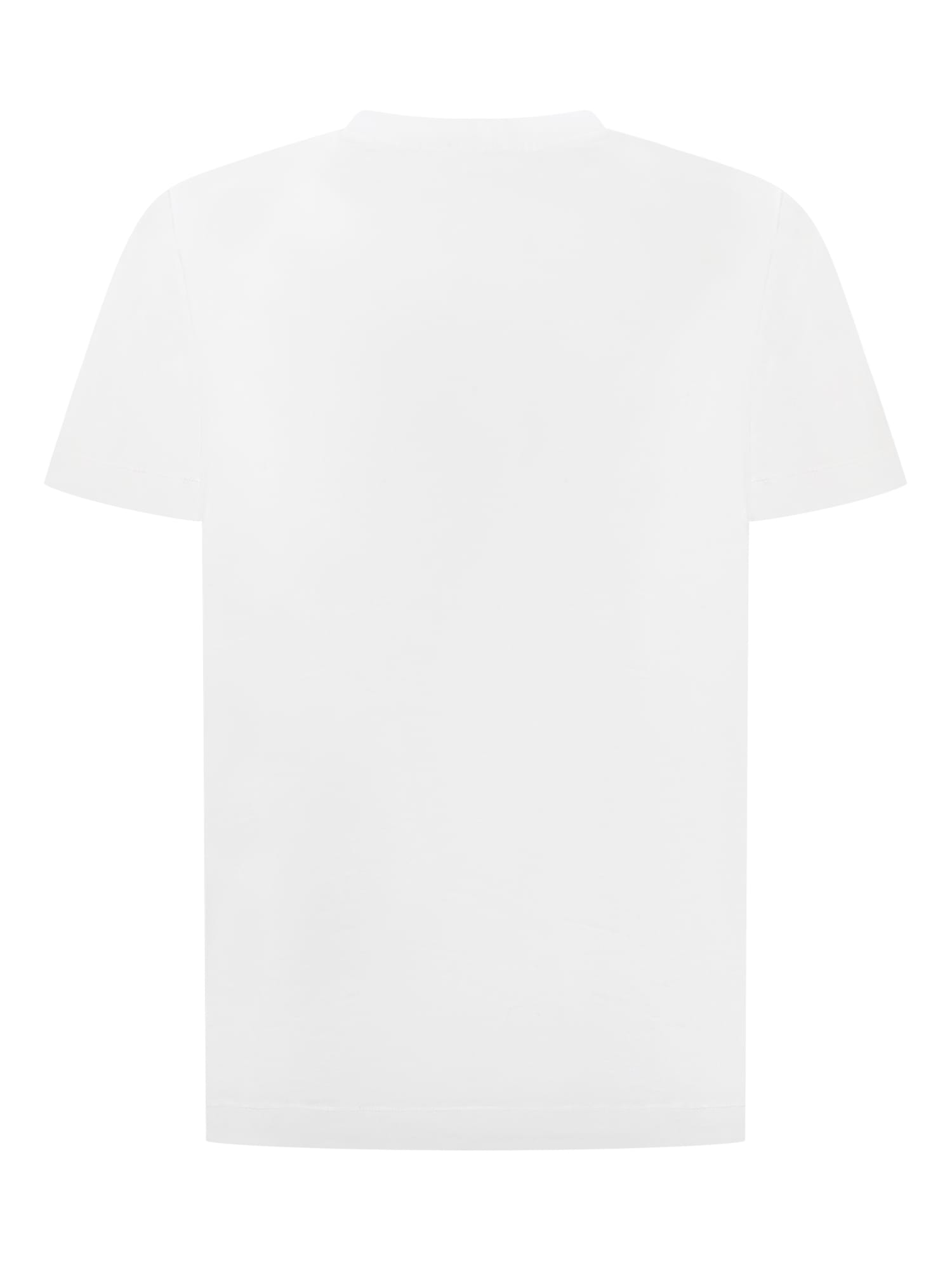Shop Stone Island Junior T-shirt With Logo In White