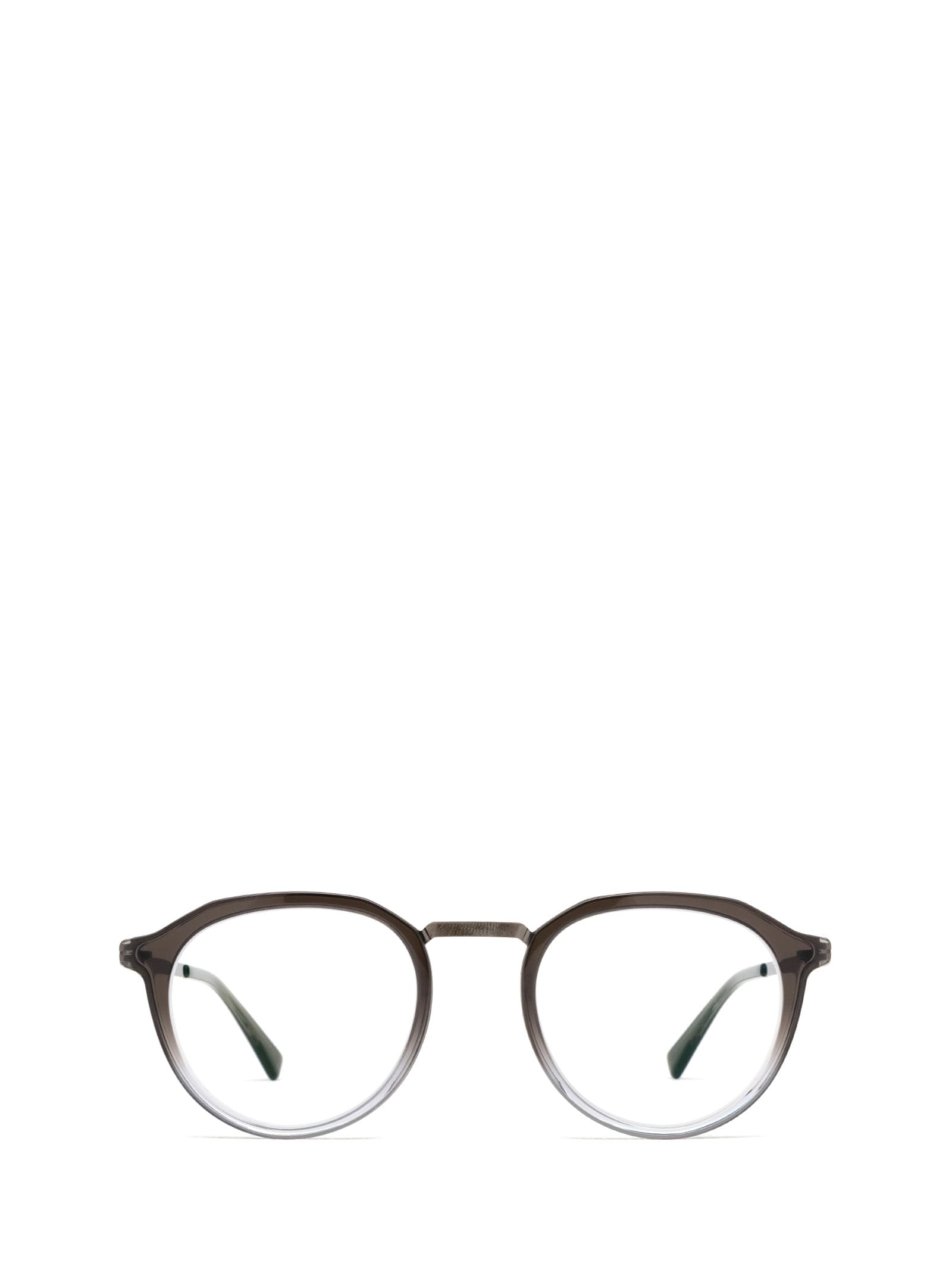 Shop Mykita Paulson A54 Shiny Graphite/grey Gradie Glasses