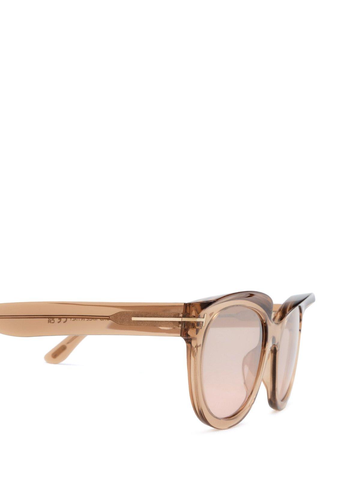 Shop Tom Ford Cat-eye Frame Sunglasses In 45g