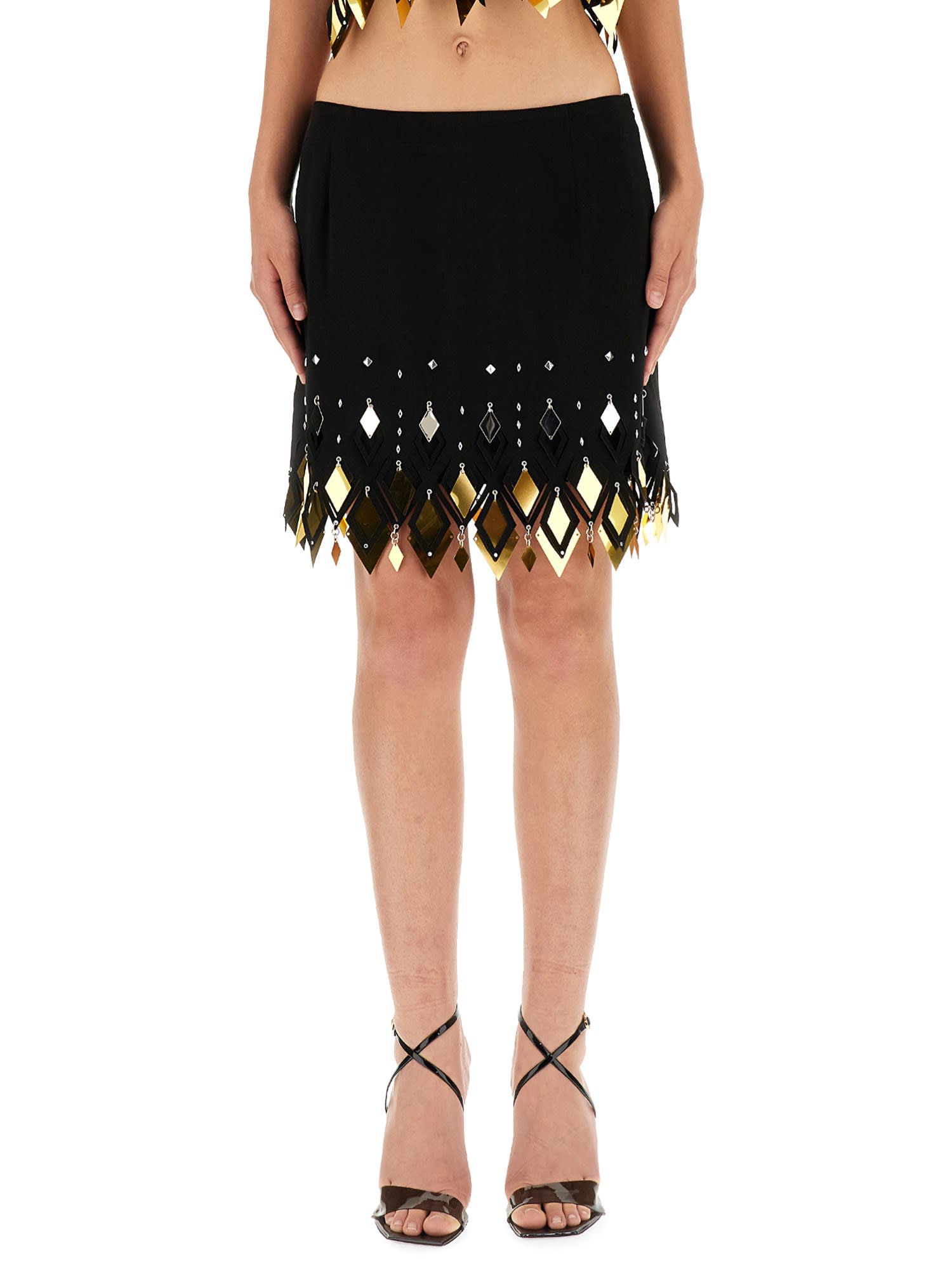 Shop Paco Rabanne Mini Skirt