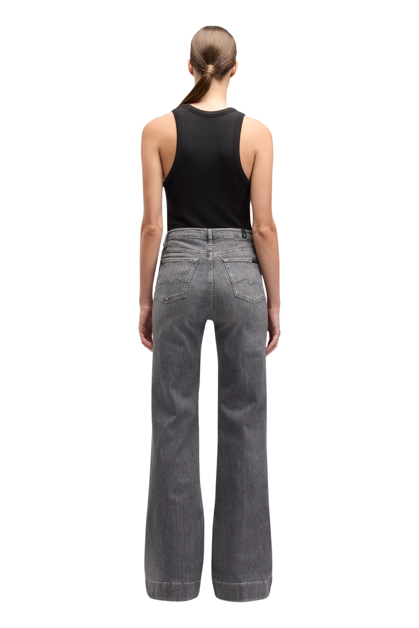 7 For All Mankind Modern Dojo Soho Grey In Black