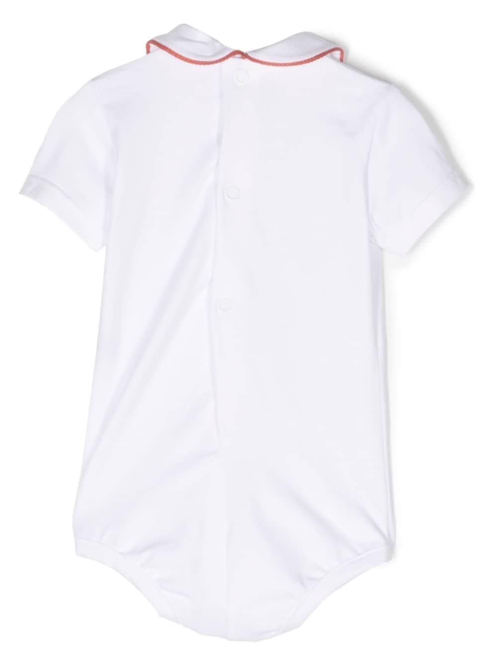 Shop Little Bear Short Sleeved Bodysuit In White