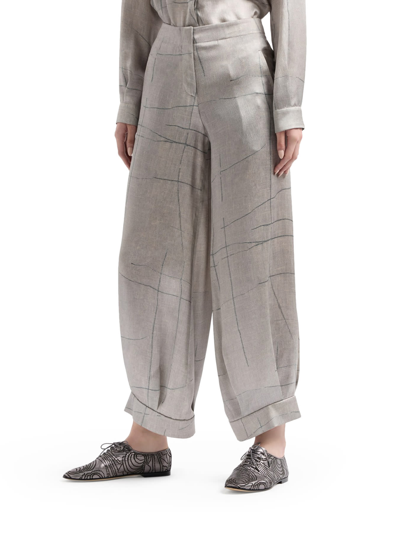 Giorgio Armani Micro Modal Double Jersey Blouson In Grey