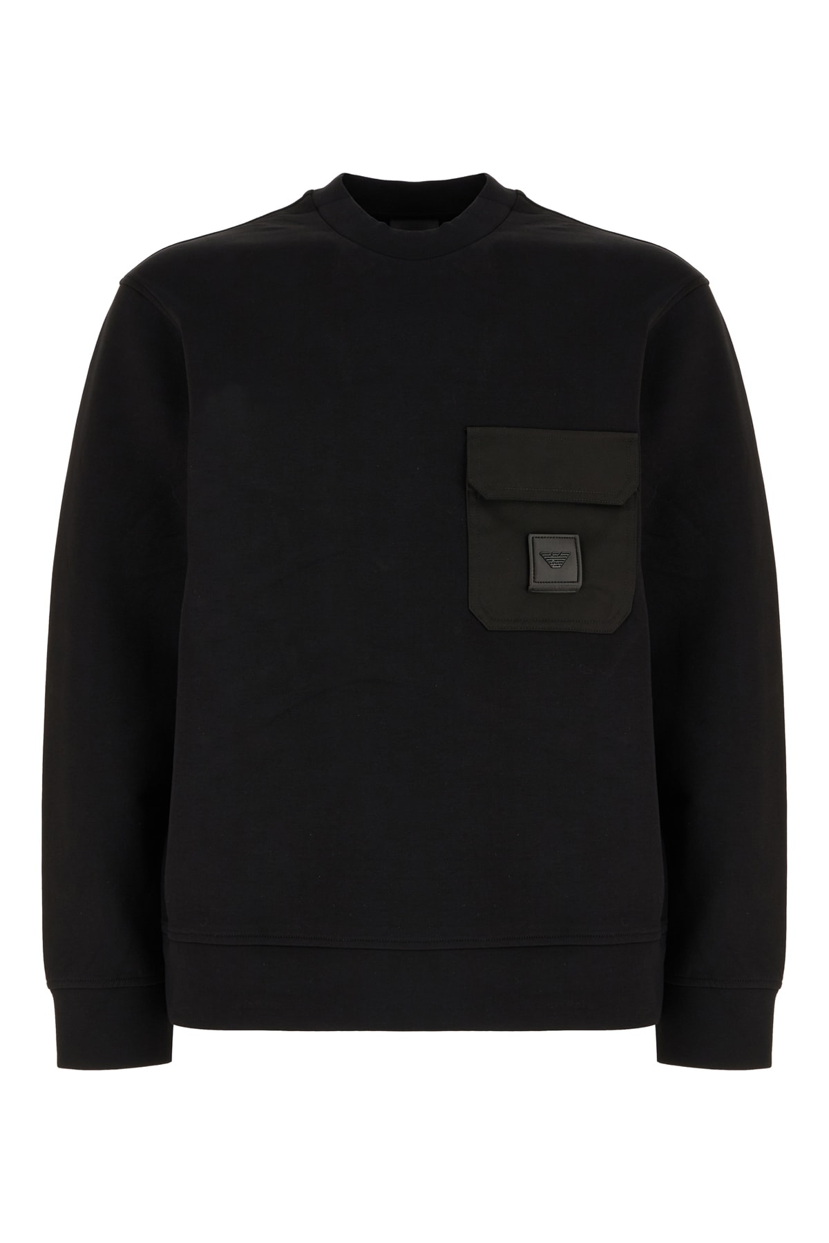 Emporio Armani Sweatshirt From The Sustainability Collection In Black