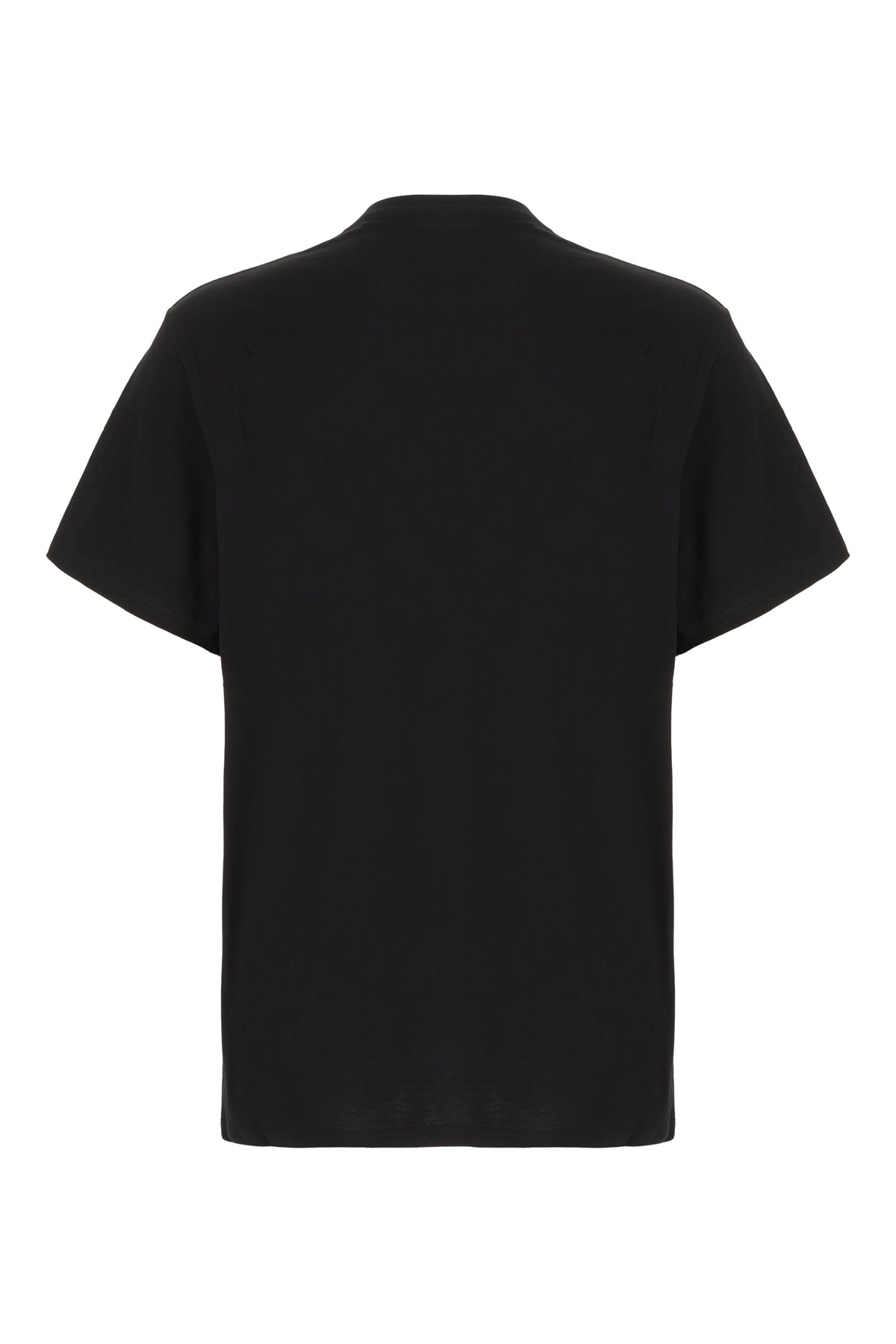 Shop Alexander Mcqueen Black Cotton T-shirt In Black Red