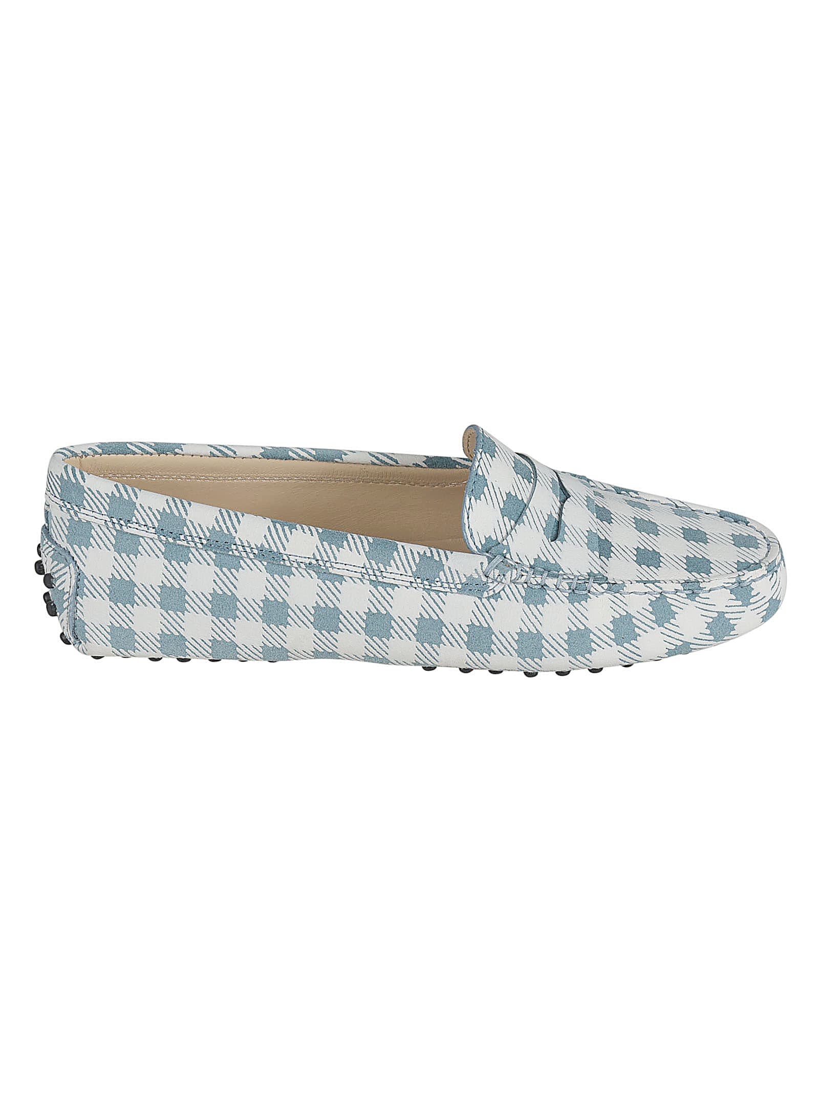 Buy Tods Checked Loafers online, shop Tods shoes with free shipping