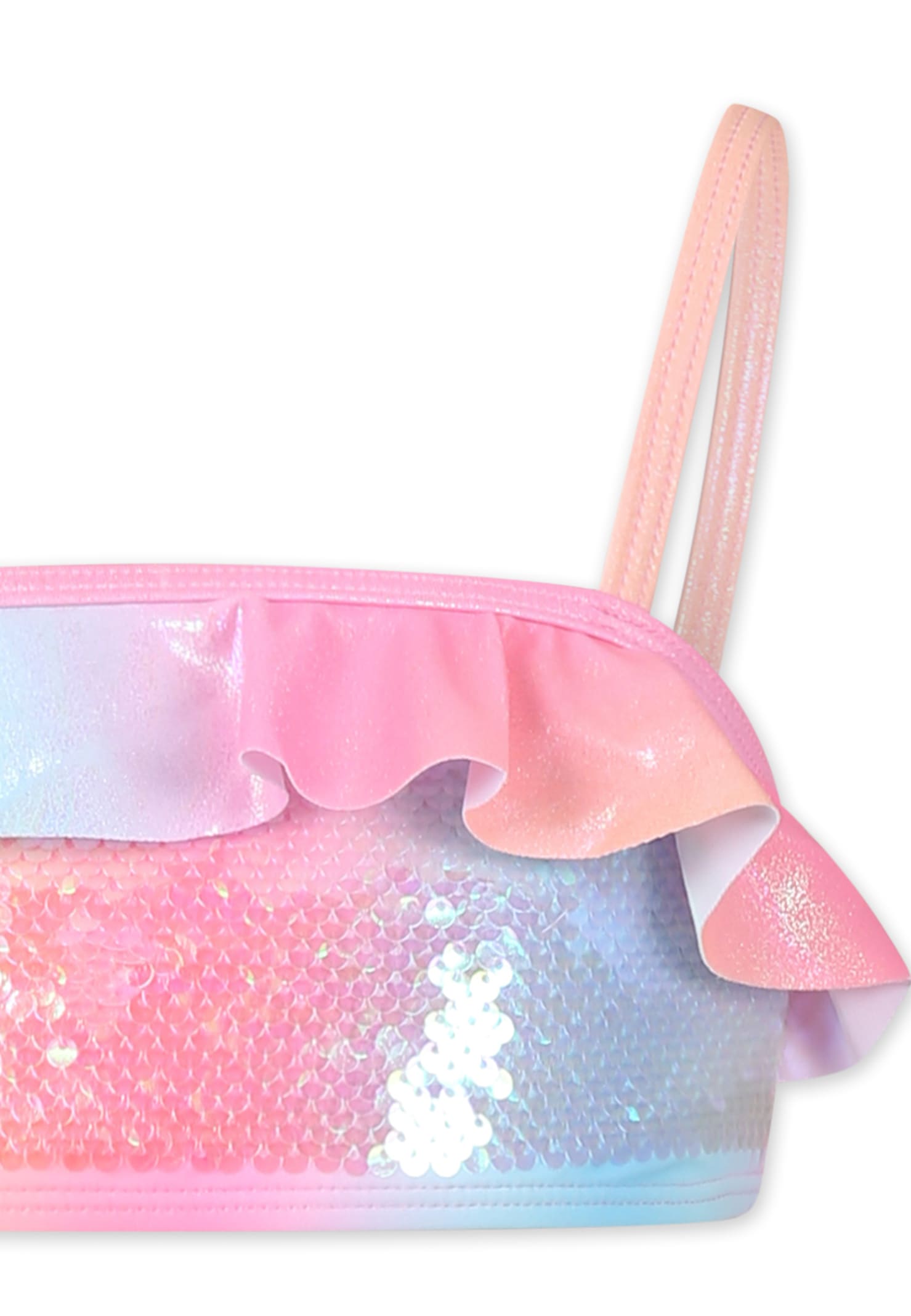Billieblush Multicolor Bikini For Girl With Sequins In Multicolor