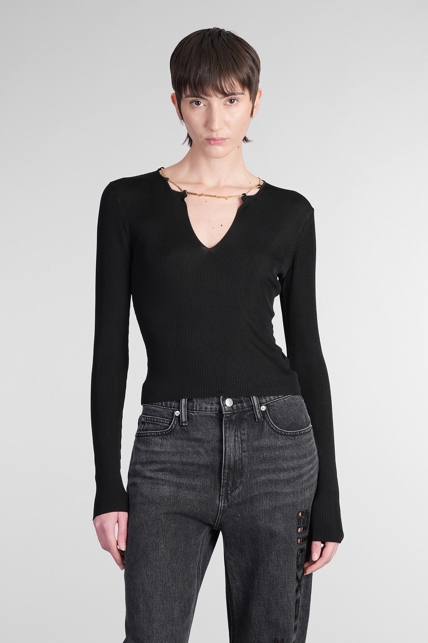 Knitwear In Black Viscose