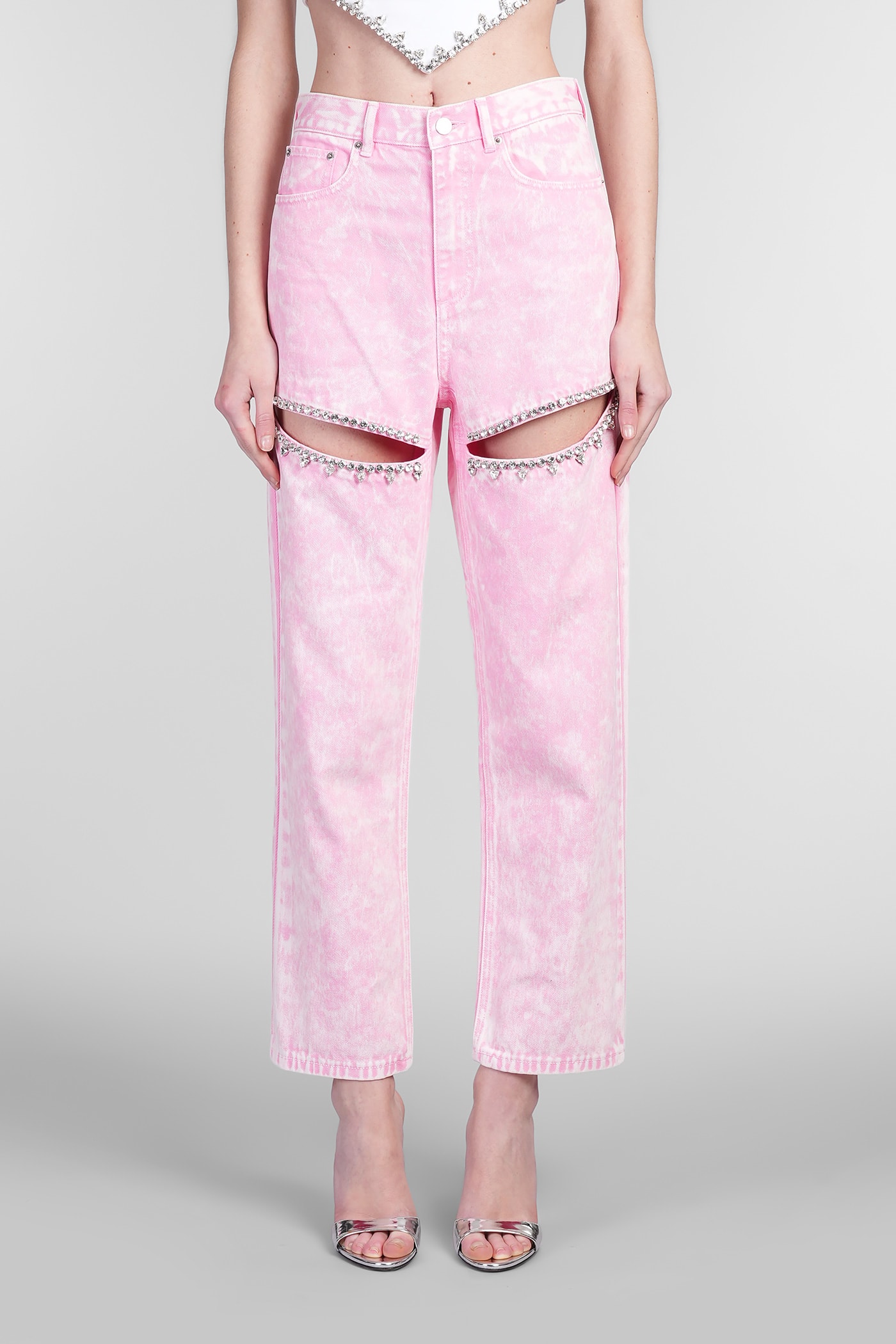 Jeans In Rose-pink Denim