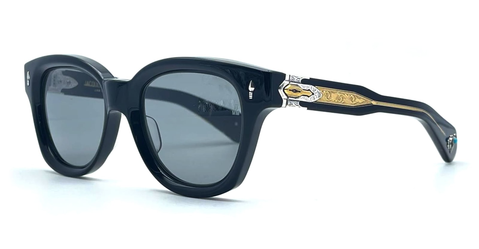 Shop Jacques Marie Mage Last Frontier V - Mojave - Noir Sunglasses In Black