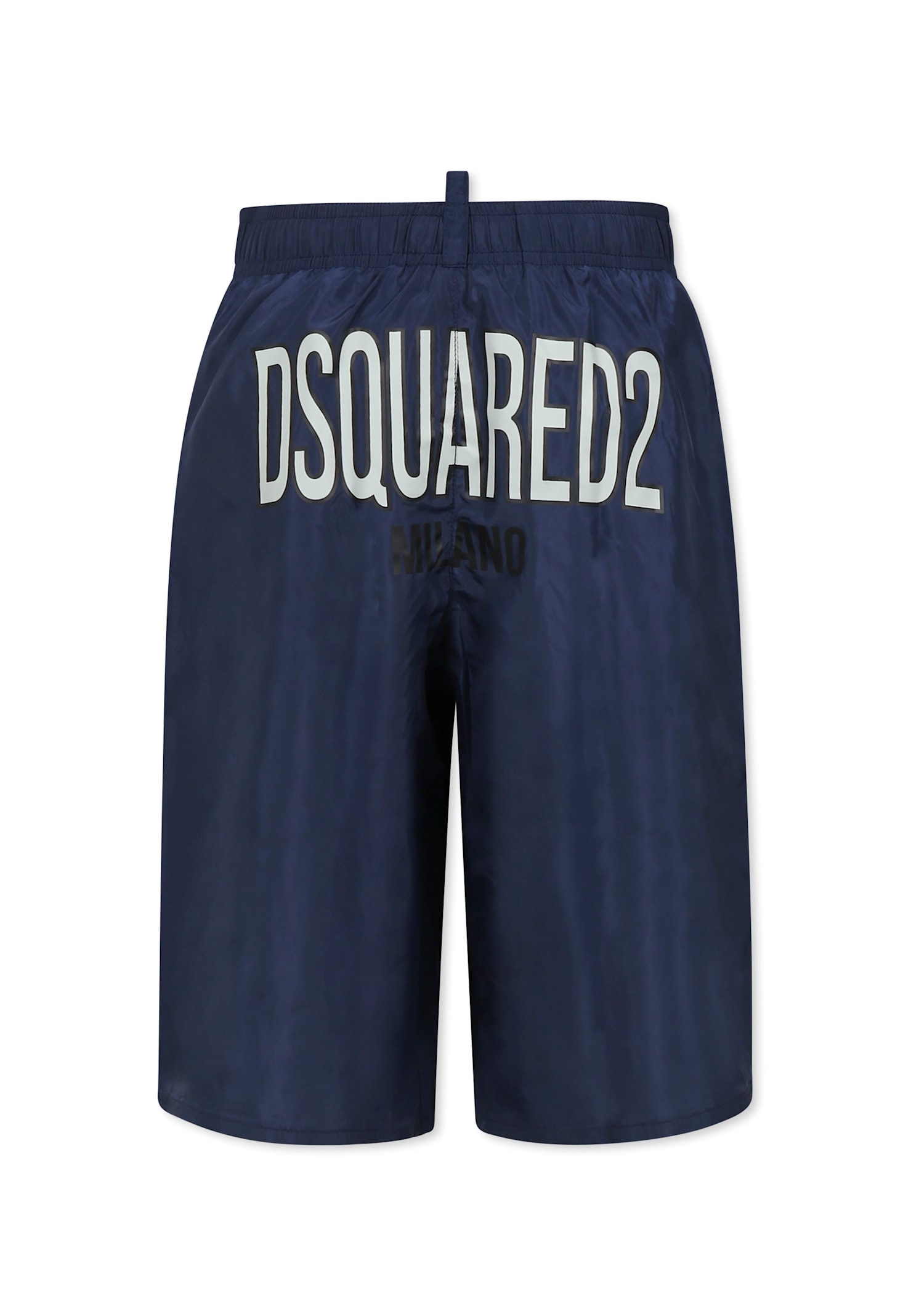 Shop Dsquared2 Blue Swim Shorts For Boy With Logo