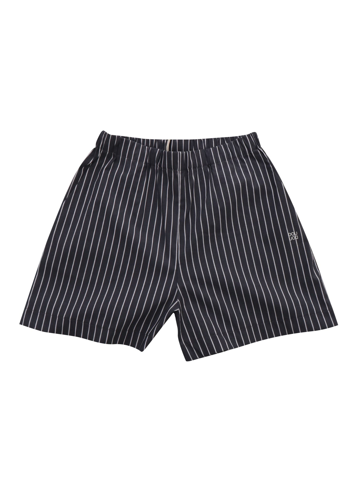 Douuod Kids' Black Striped Shorts