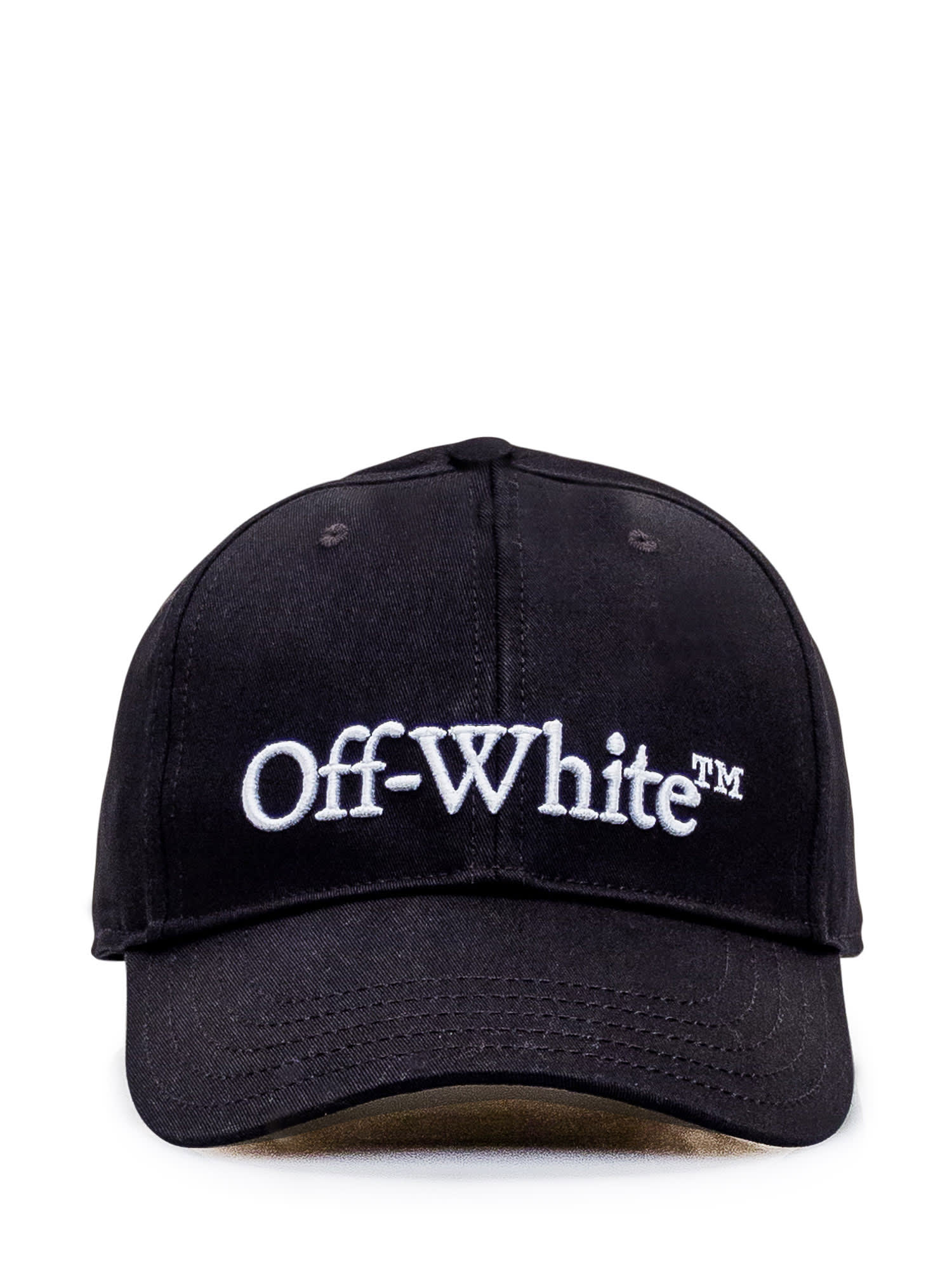 Shop Off-white Logo Cap In Black White