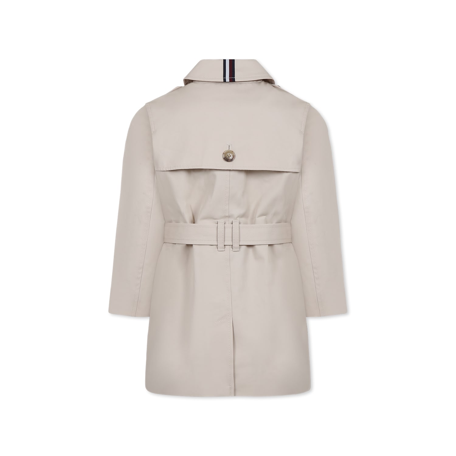Tommy Hilfiger Long-sleeved Windbreaker In Beige