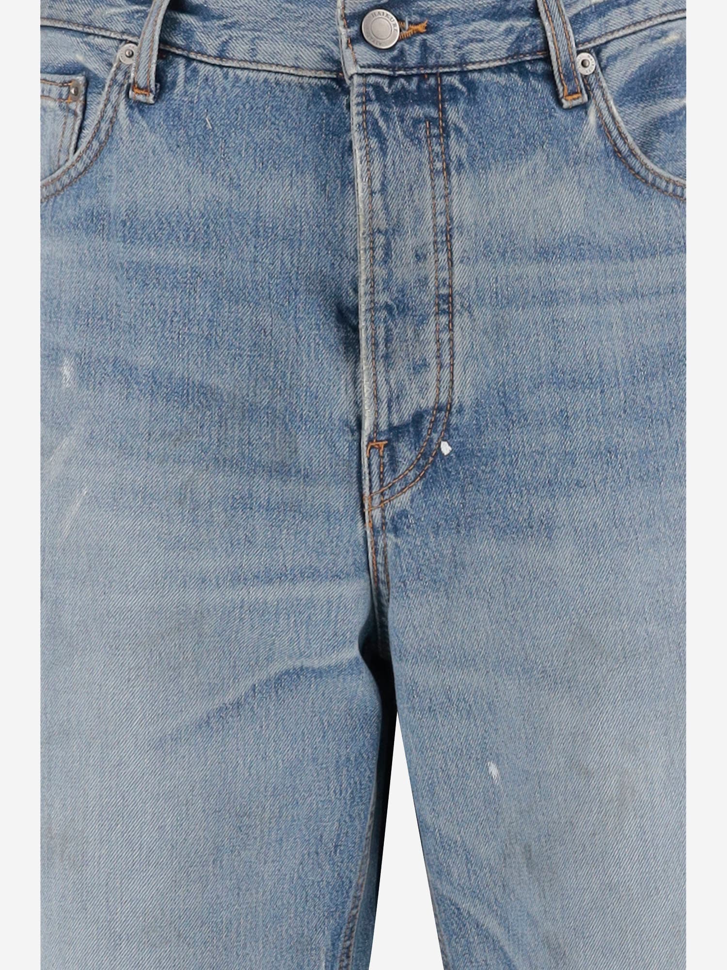 Haikure Slim Straight Leg Jeans With Five Pockets In Blue