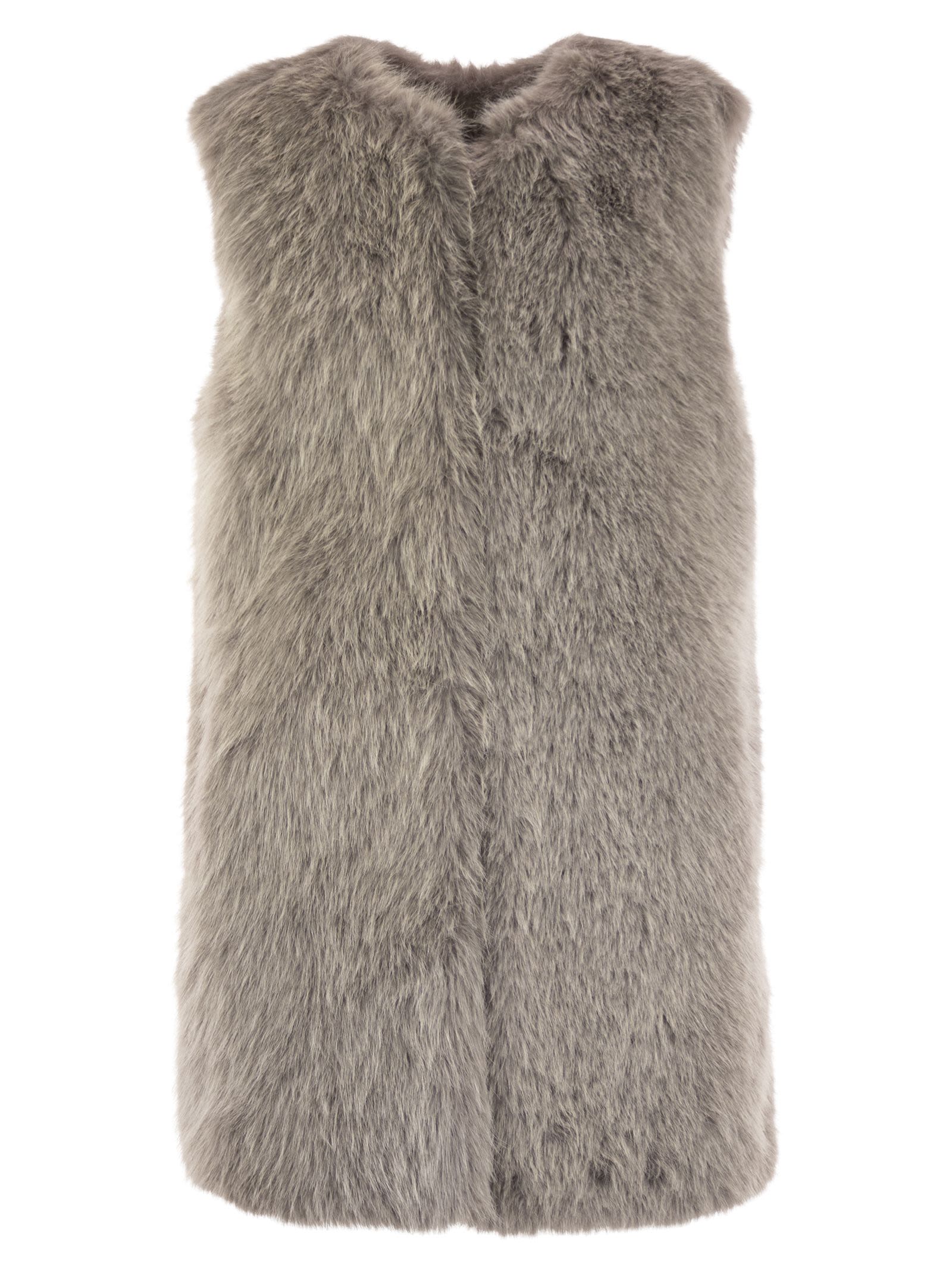 Cruelty-free Fur Sleeve Coat