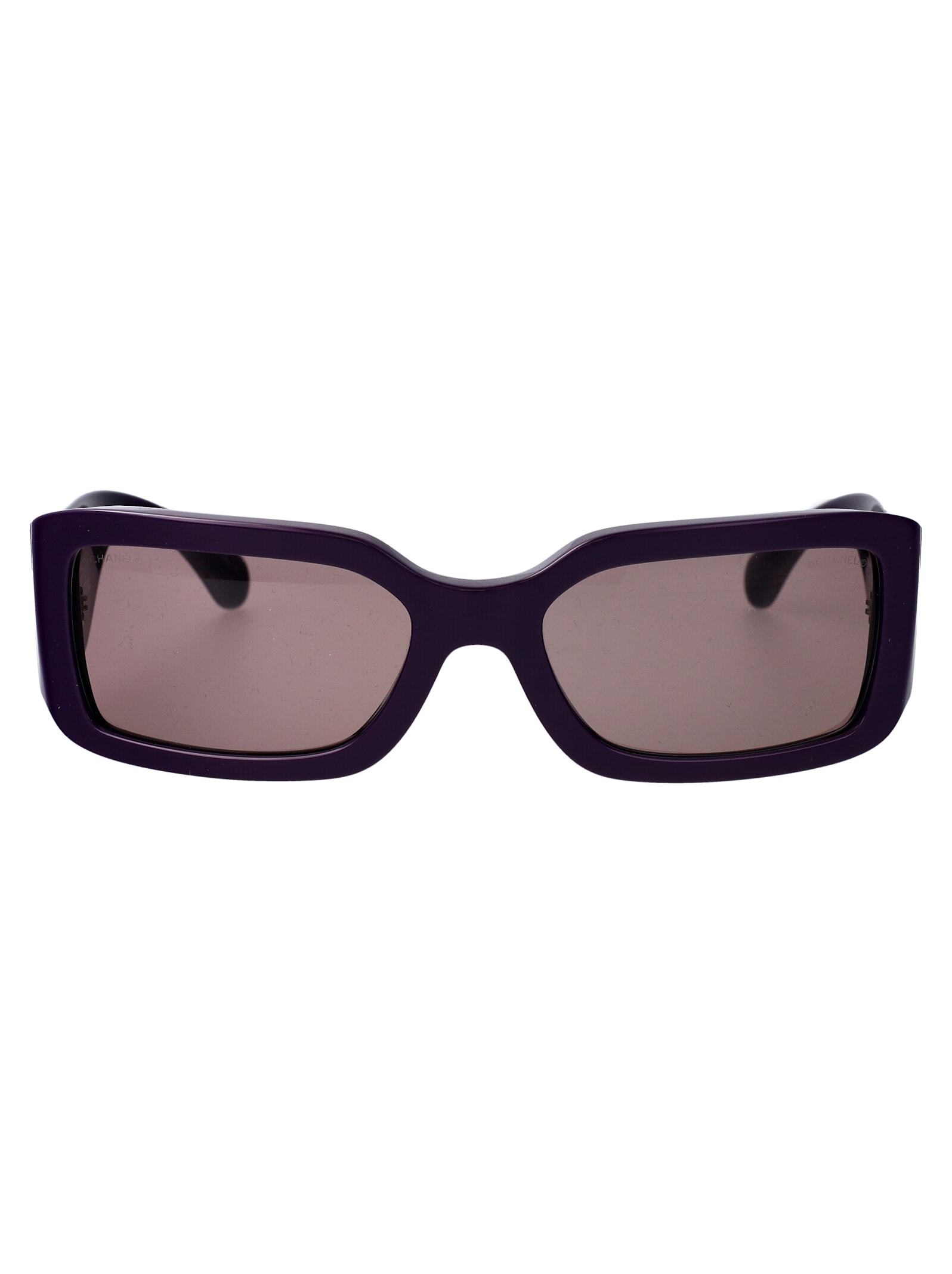 Pre-owned Chanel 0ch5526 Sunglasses In 175853 Violet