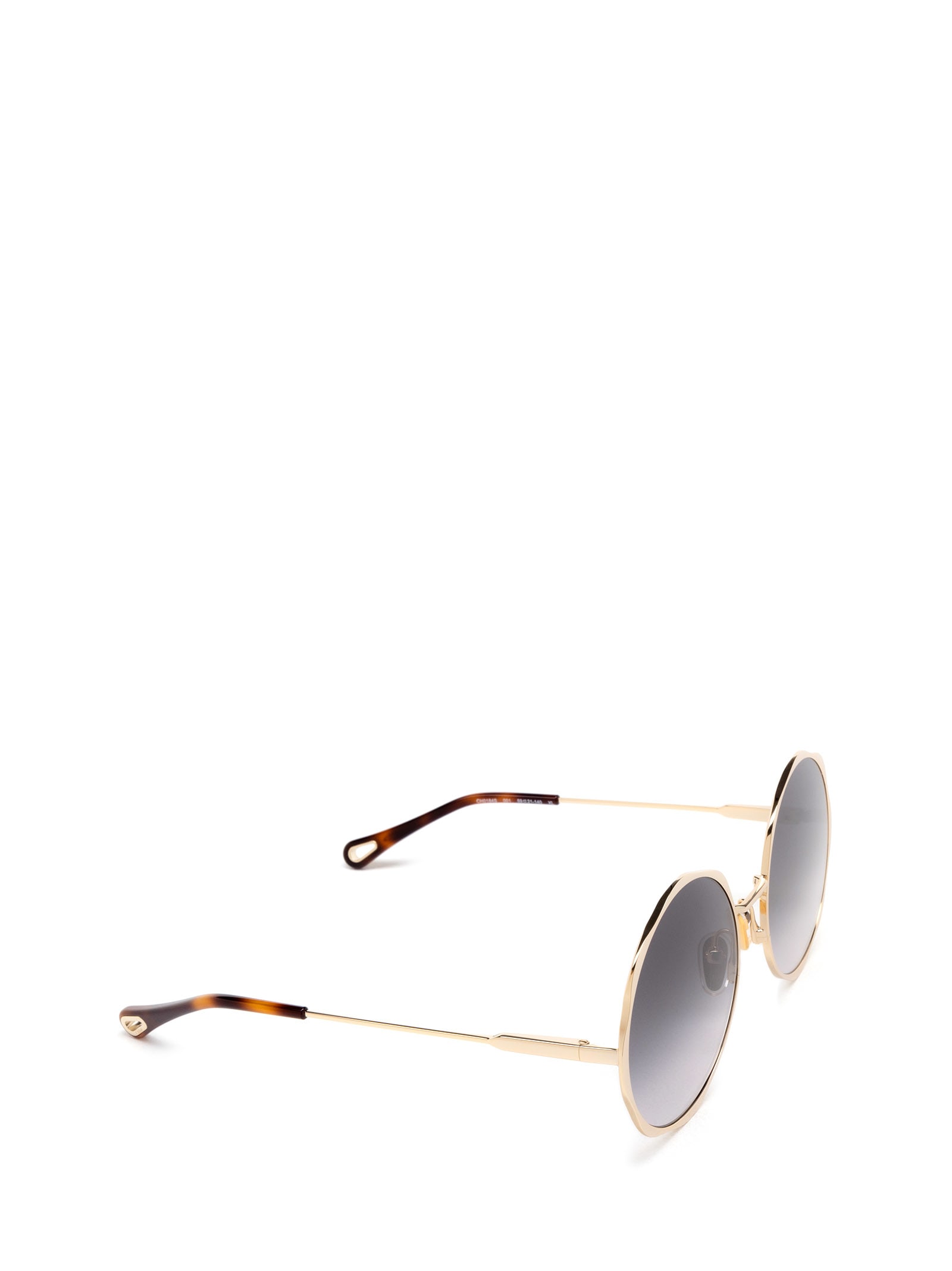 Shop Chloé Ch0184s Gold Sunglasses