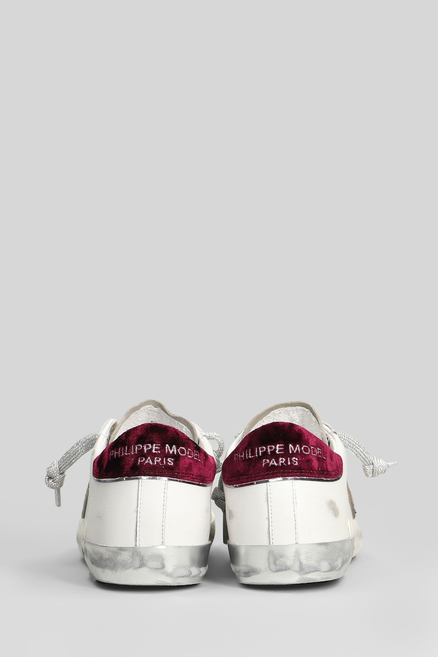 Philippe Model Sneaker Donna Prsx Low Bianco Nero In White