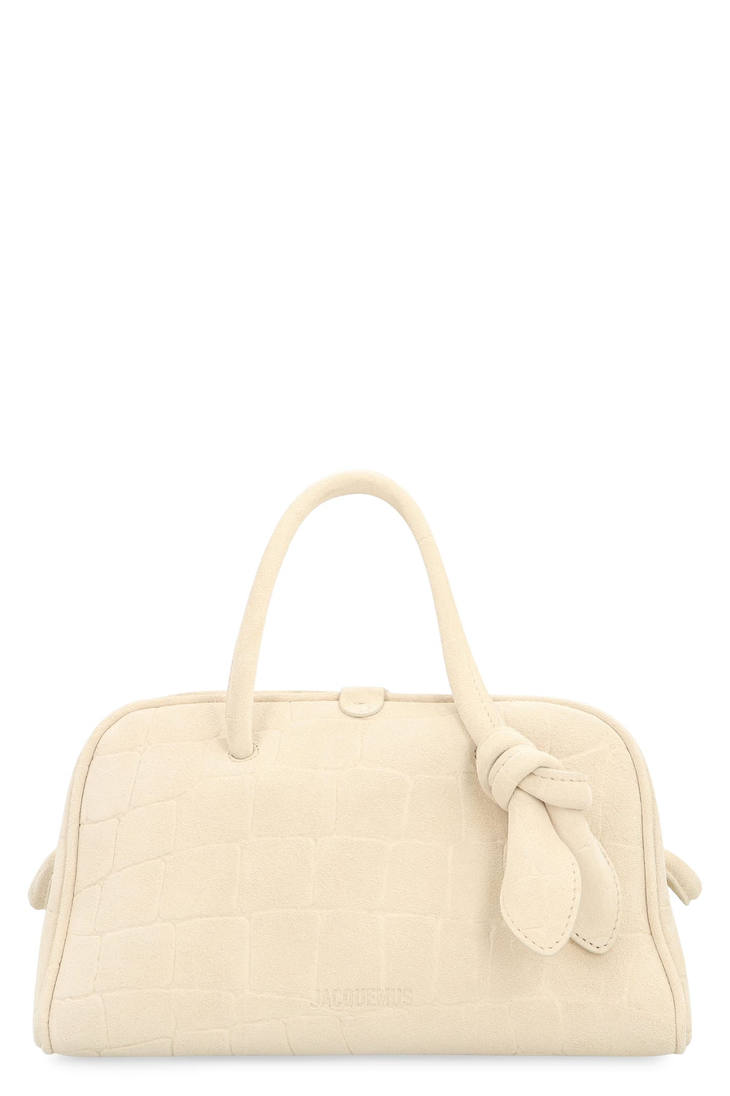 Jacquemus Borsa Le Petit Turismo In Scamosciato Leather In Neutral