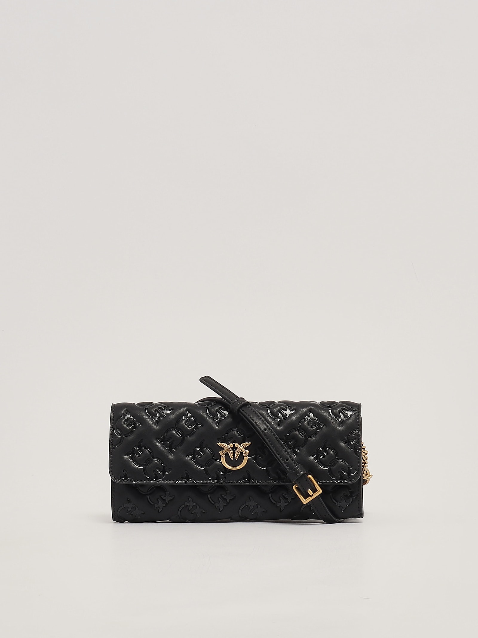 Shop Pinko Love Tiny Birds Wallet Wallet In Nero