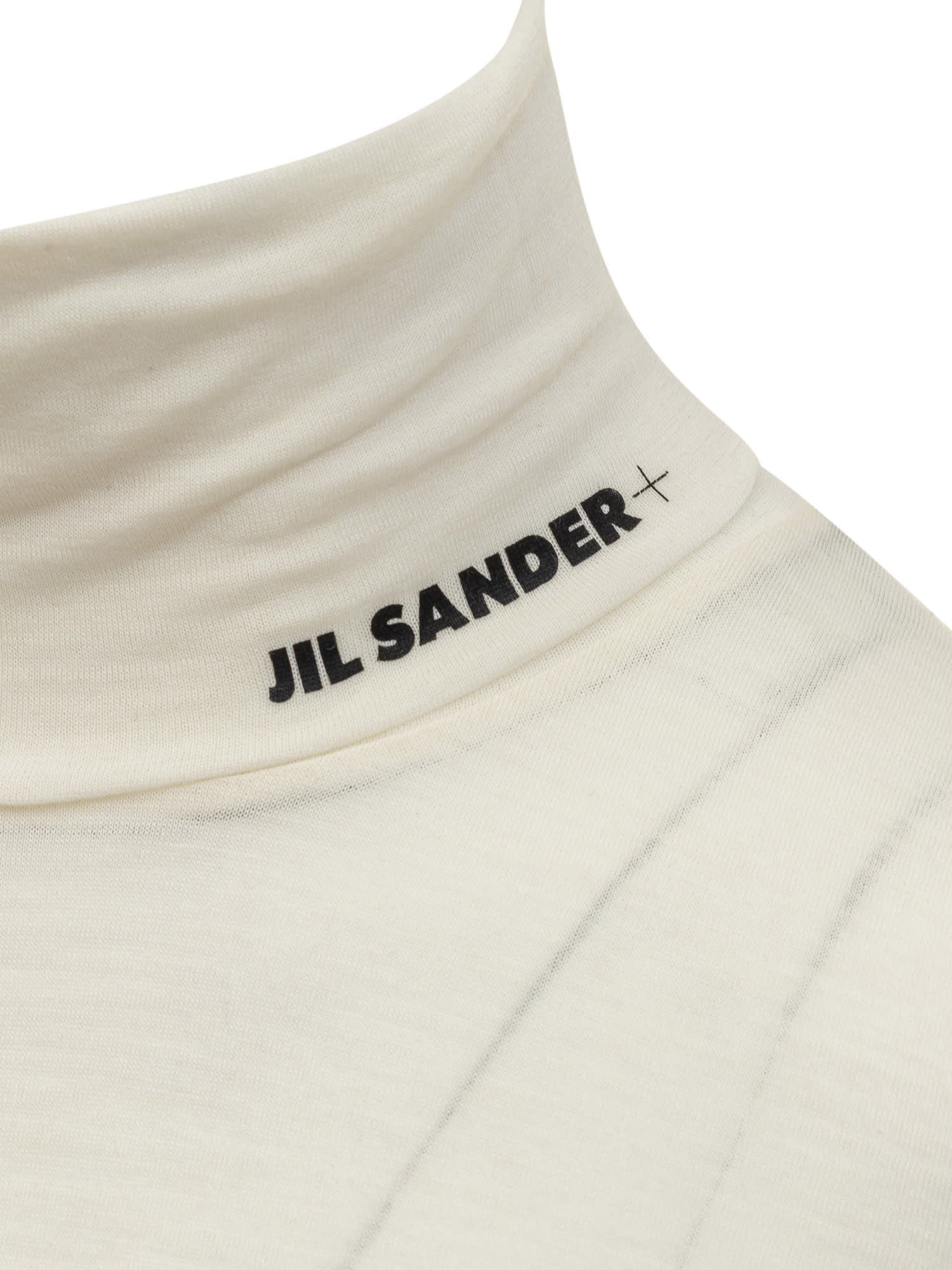 Shop Jil Sander T-shirt With Logo In Porcelain