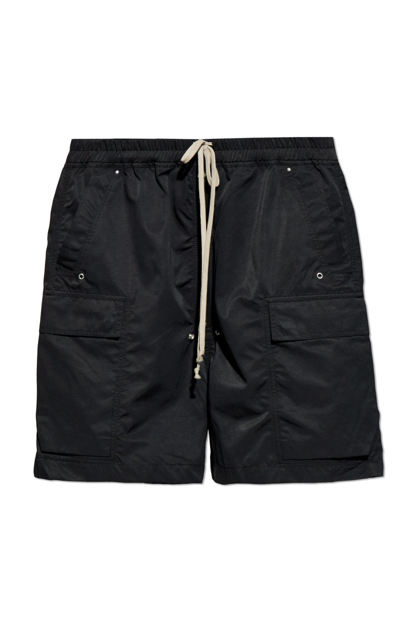 Shop Drkshdw Rick Owens  Shorts Cargobela In Nero