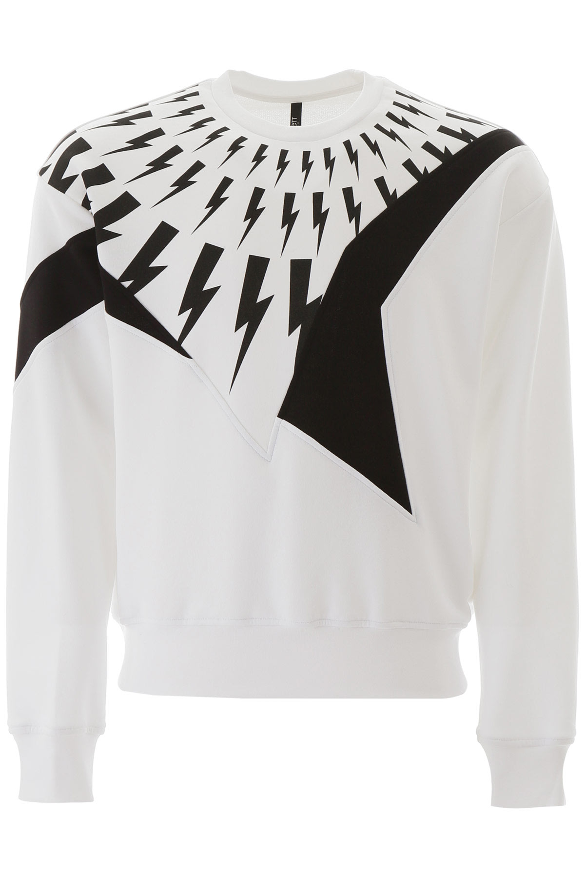 NEIL BARRETT THUNDER PRINT SWEATSHIRT,11257721