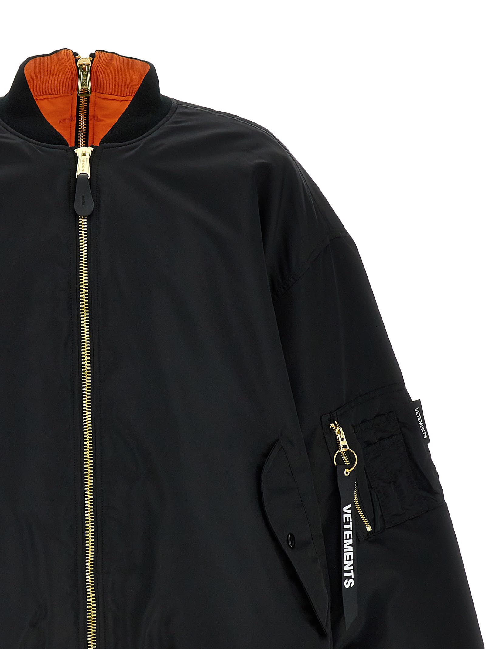 VETEMENTS ALPHA INDUSTRIES EDITION REVERSIBLE BOMBER JACKET