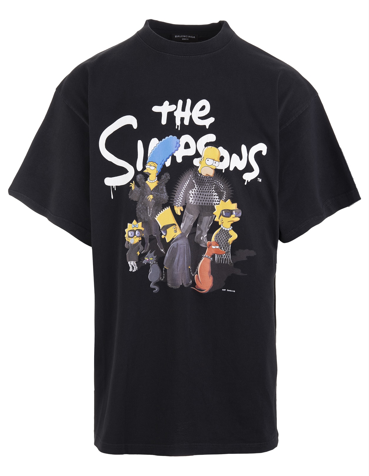 Balenciaga Woman Black The Simpsons Tm & © 20th Television Small Fit T-shirt
