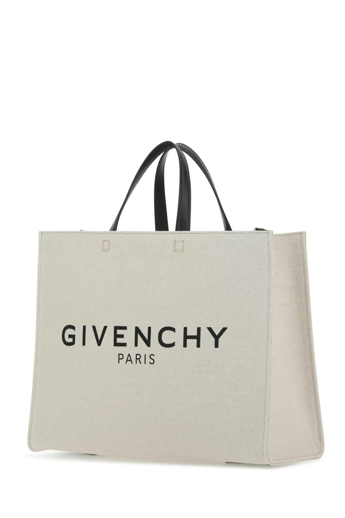 Shop Givenchy Ivory Canvas Medium G Shopping Bag In 255