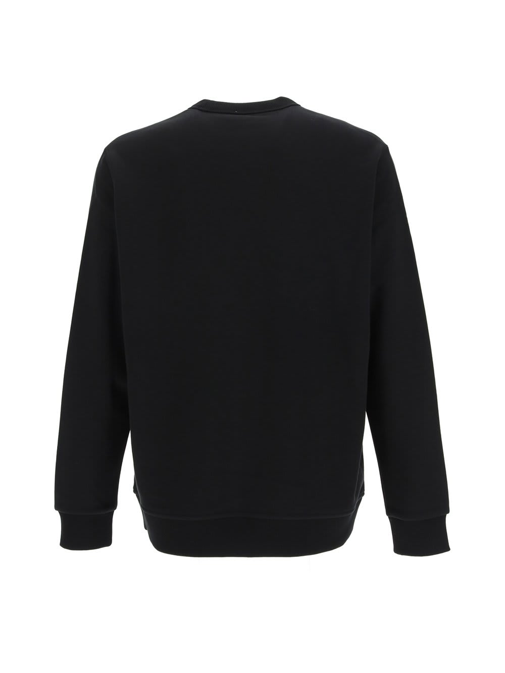 Shop Burberry Logo Print Crewneck Sweatshirt In Black