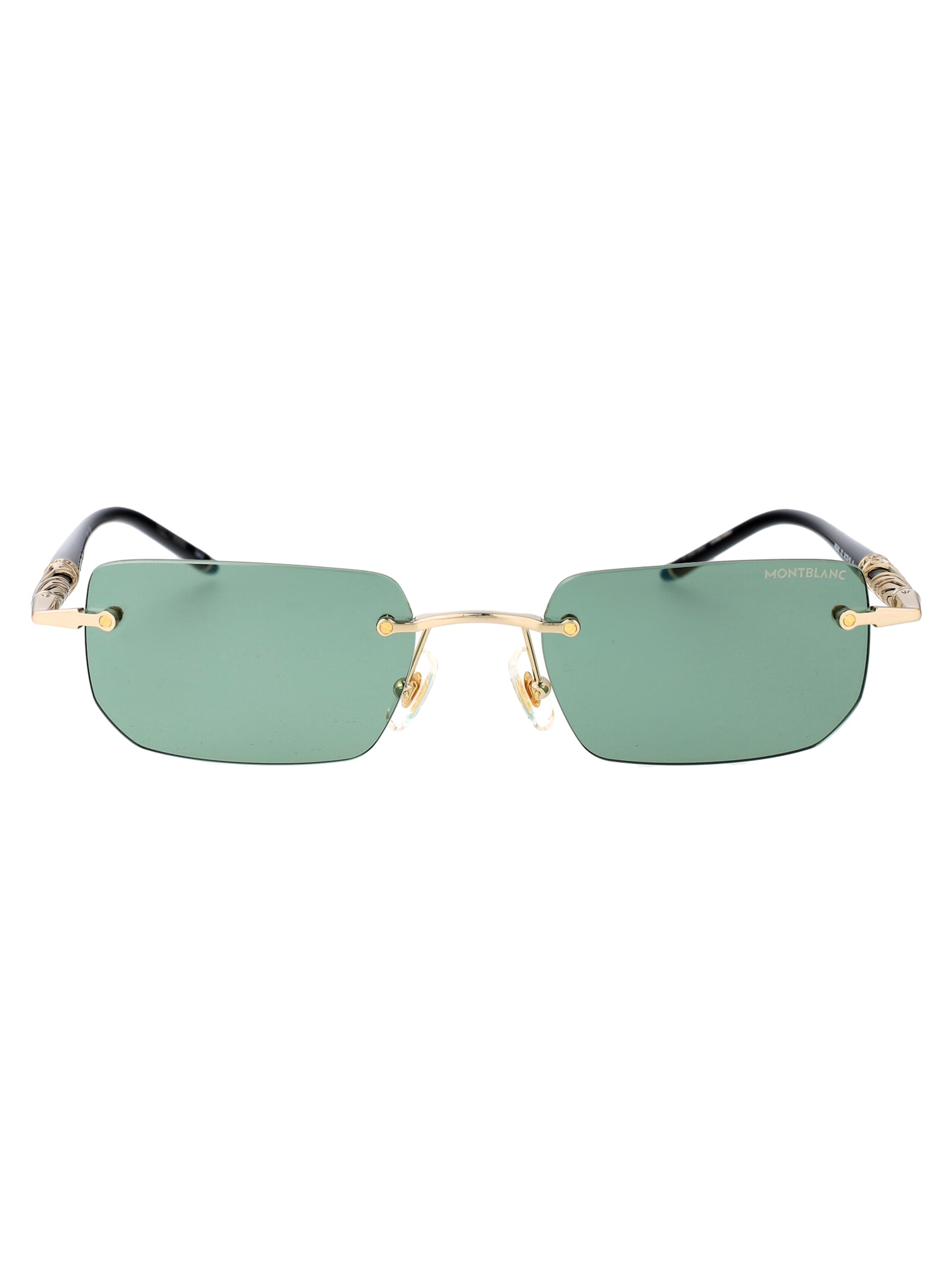 Shop Montblanc Mb0348s Sunglasses In Green