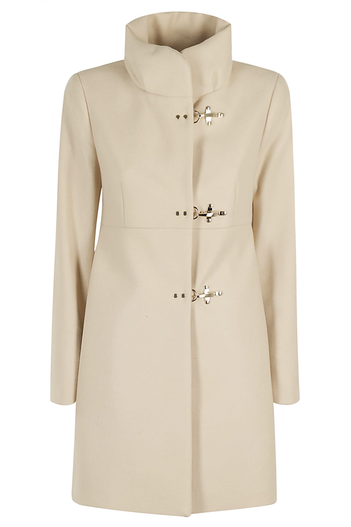 Shop Fay Romantic Coat Foderato In Yogurt