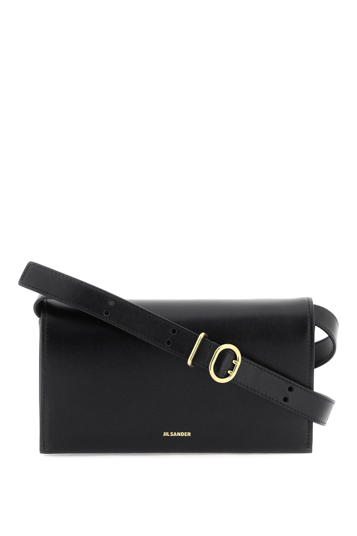 Shop Jil Sander All Day Crossbody Bag In Black (black)