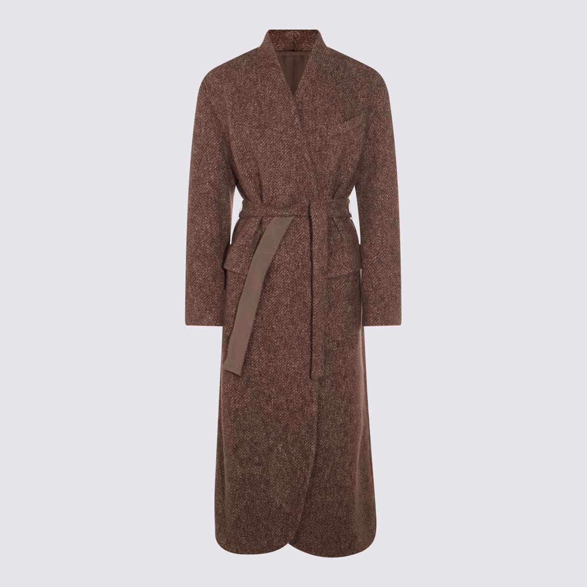Brunello Cucinelli Brown Wool Coat