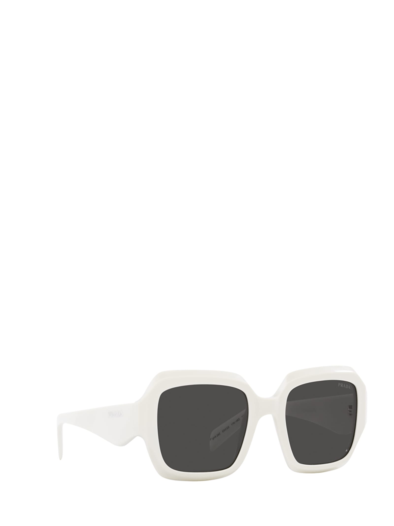 Shop Prada Pr 28zs Black / Talc Sunglasses