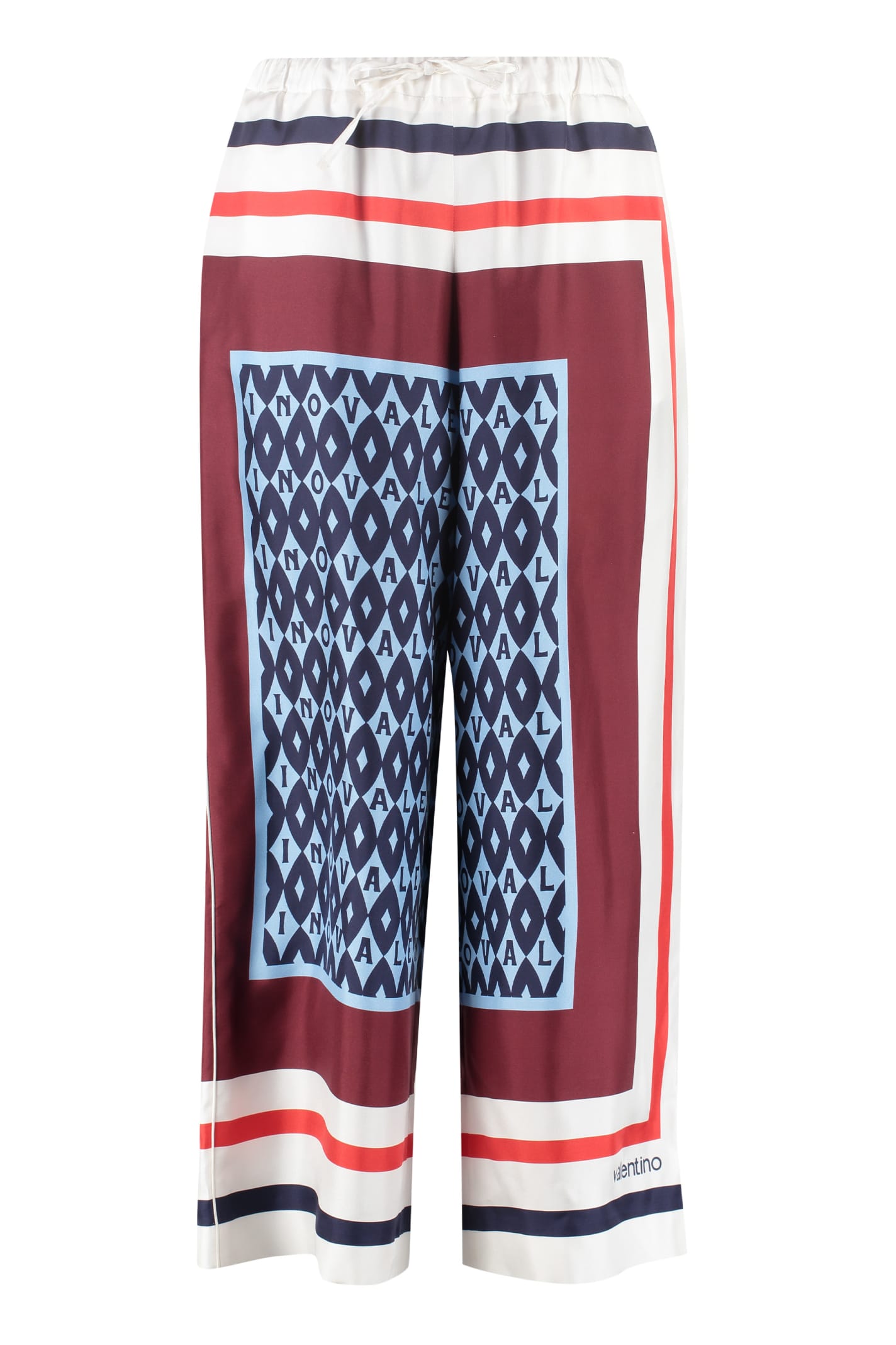 Valentino Printed Cropped Trousers