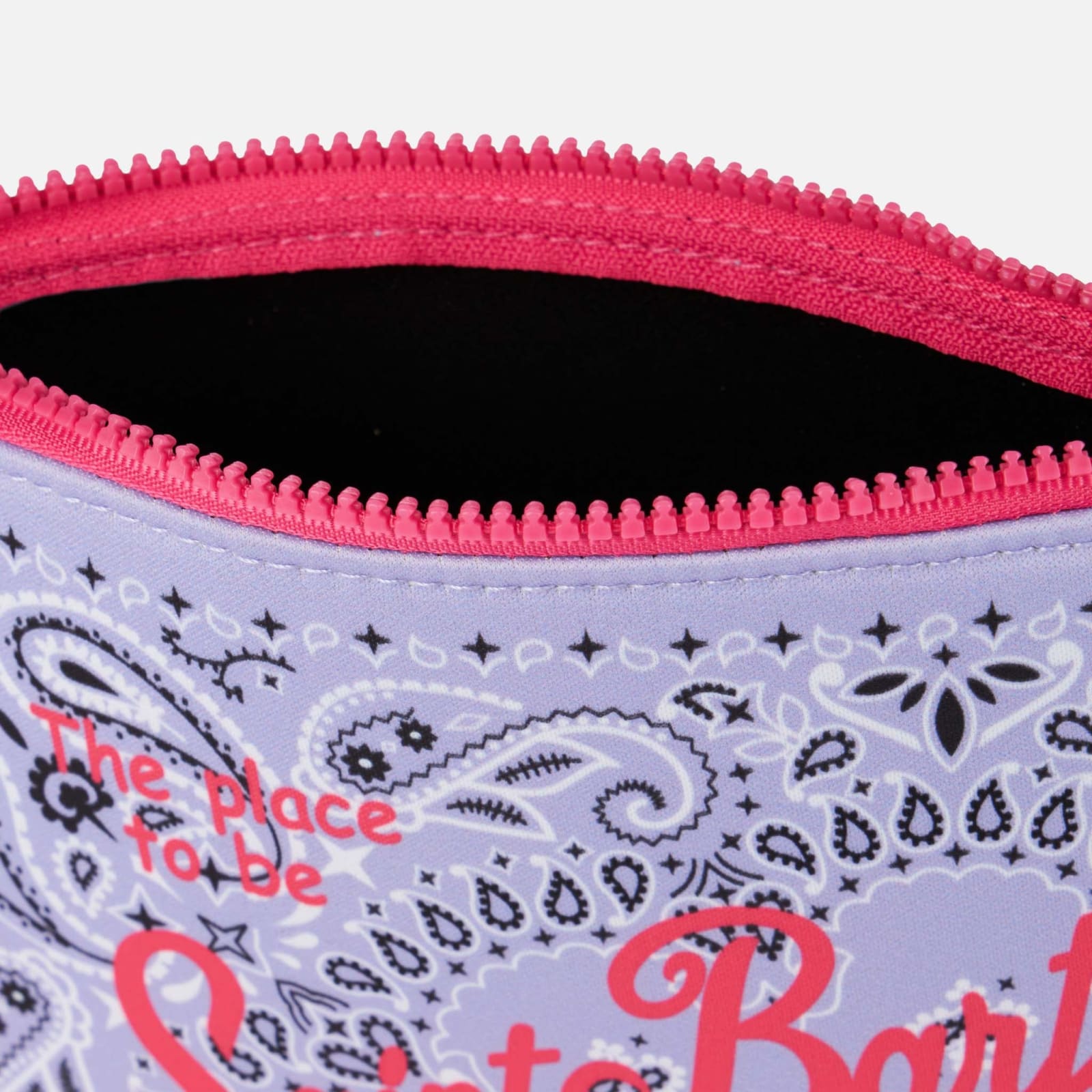 Mc2 Saint Barth Aline Lilac Bandanna Scuba Pochette In Pink