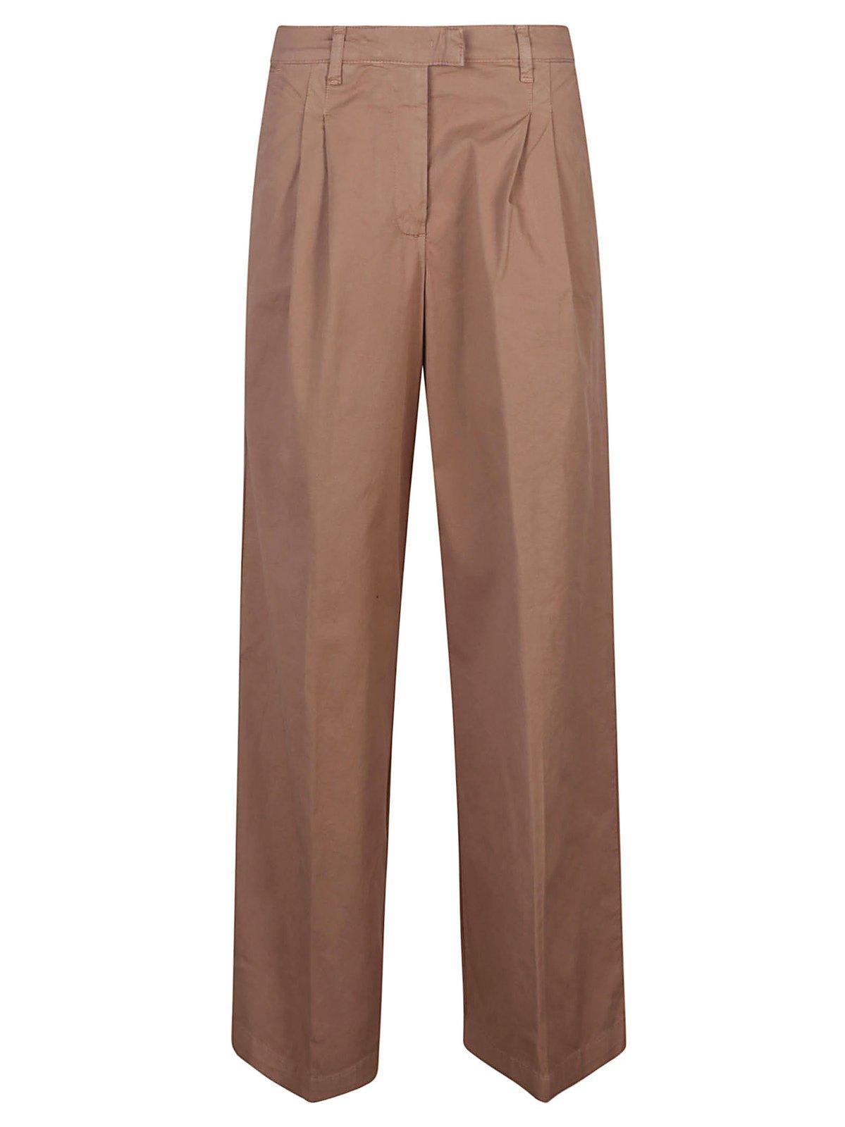 Shop Pinko Robotech Pleated Trousers In Brown